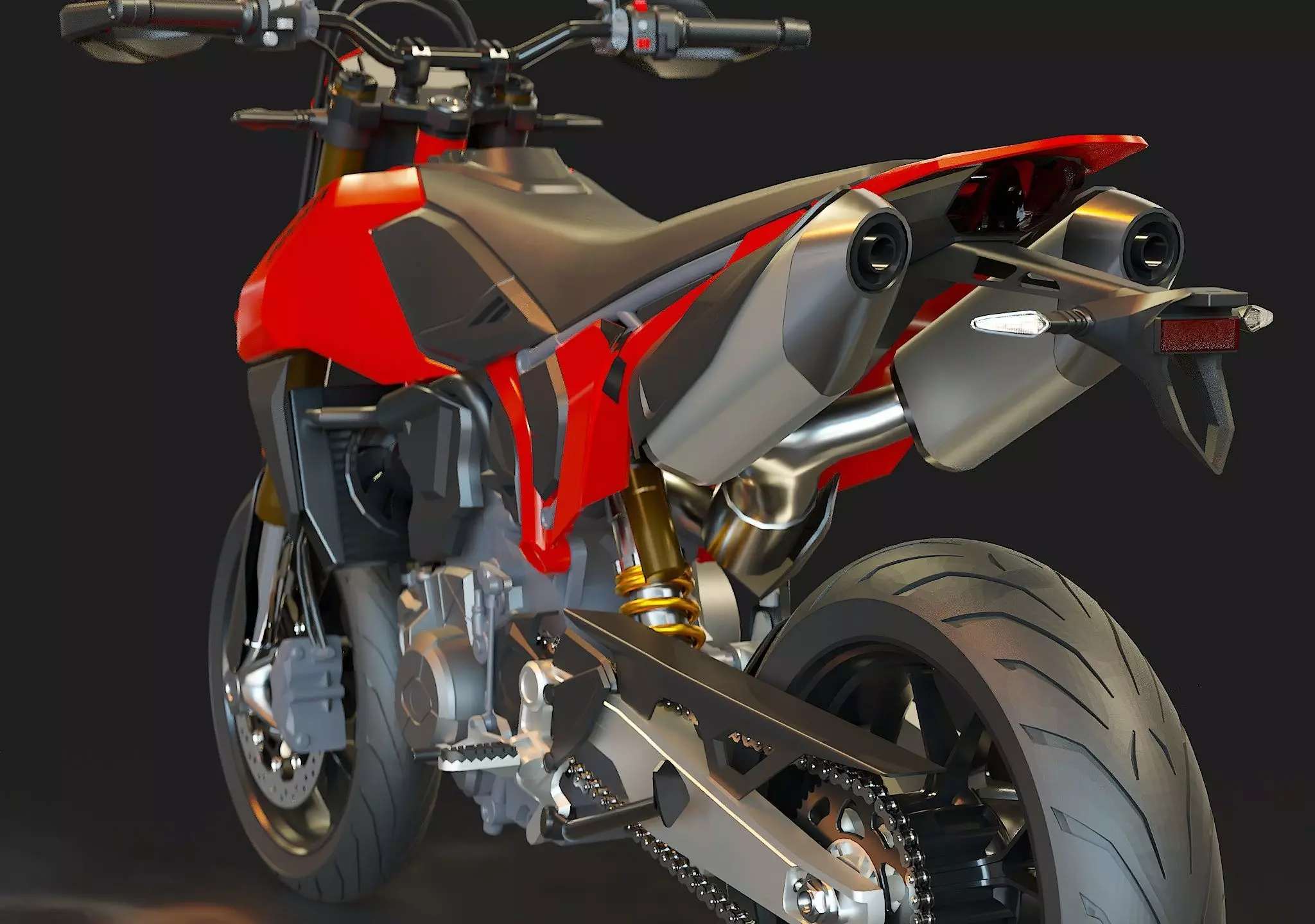 Base model Ducati Hypermotard 698 2024 3D model_11