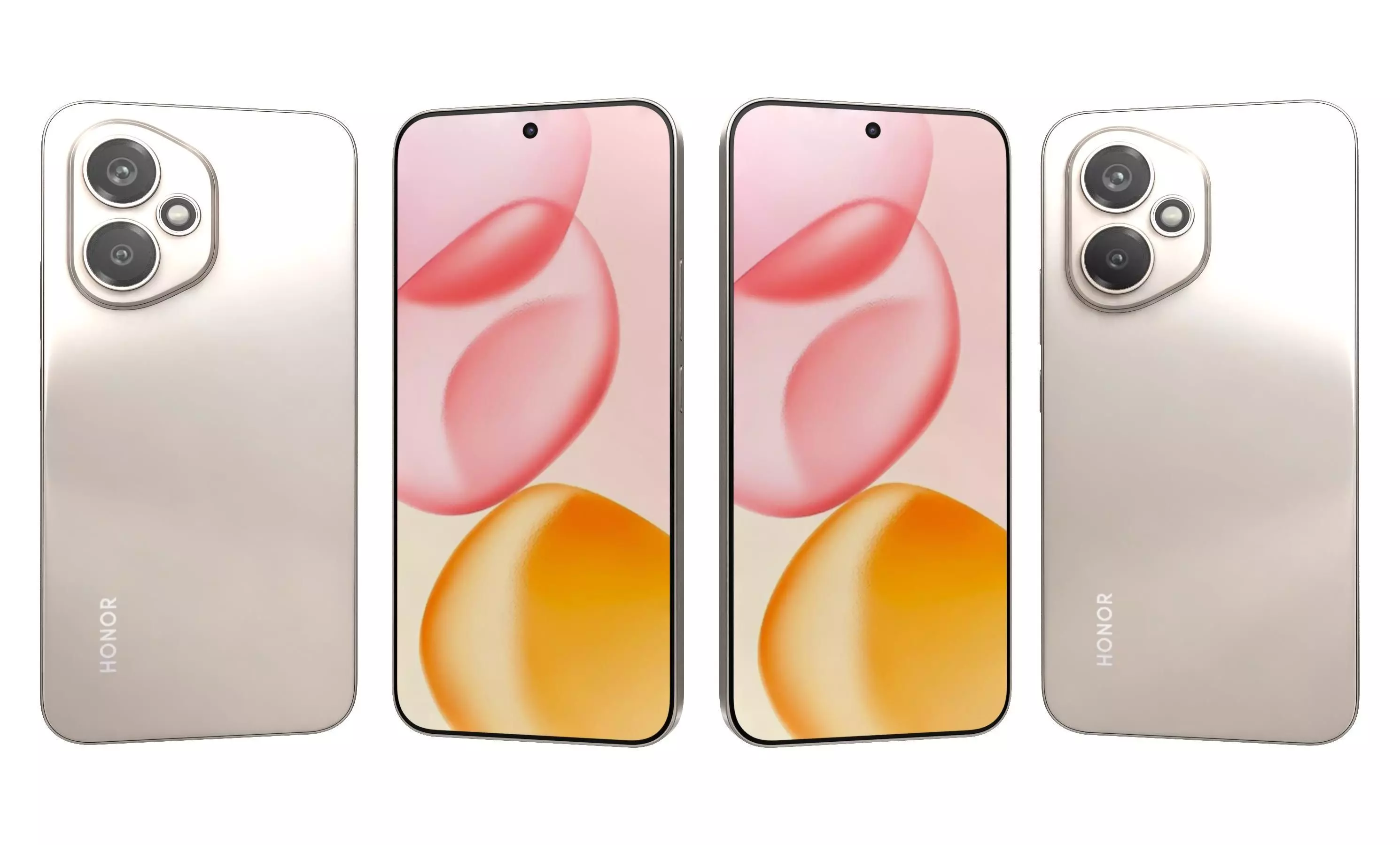 Honor 400 All Colors High Poly  3D model_1