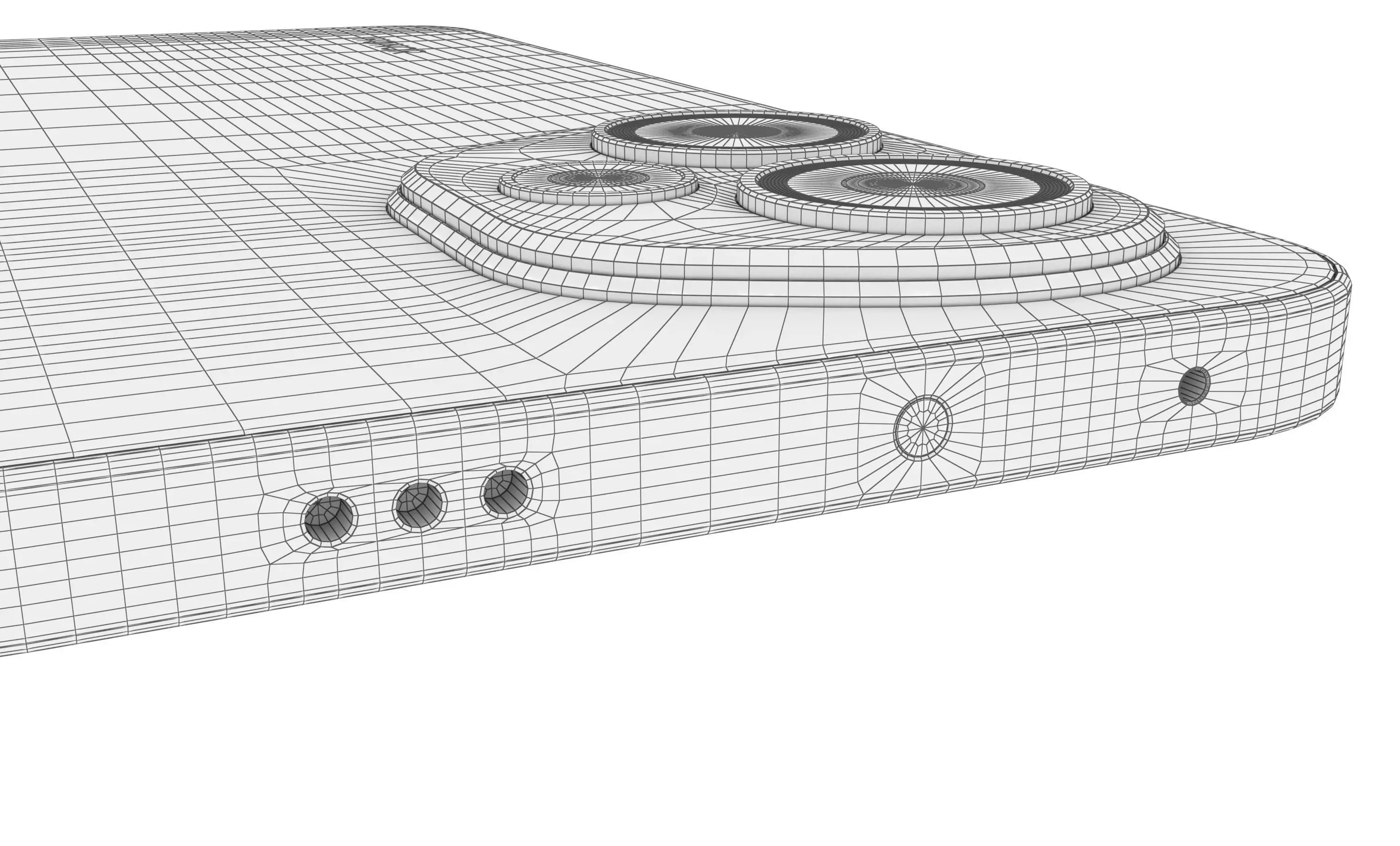 Honor 400 All Colors High Poly  3D model_17