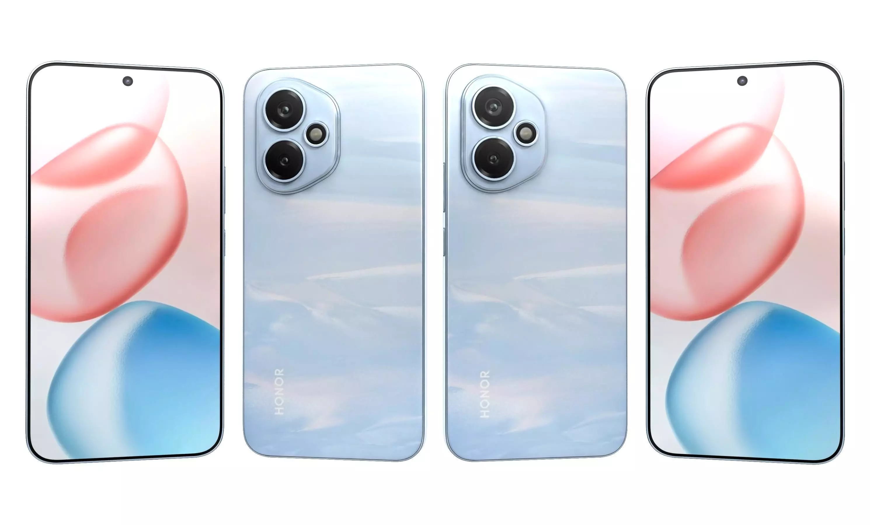 Honor 400 All Colors High Poly  3D model_5