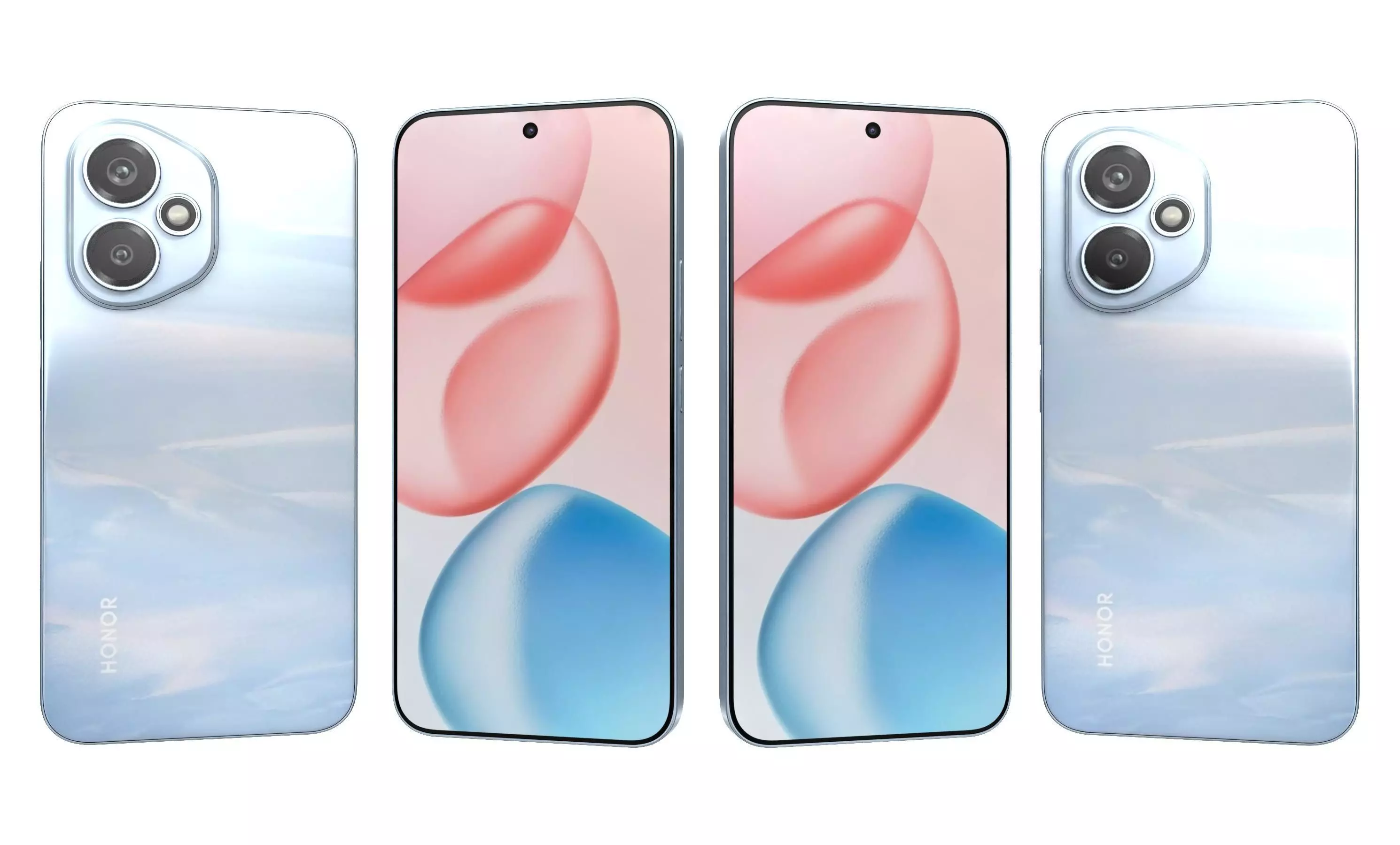 Honor 400 All Colors High Poly  3D model_3