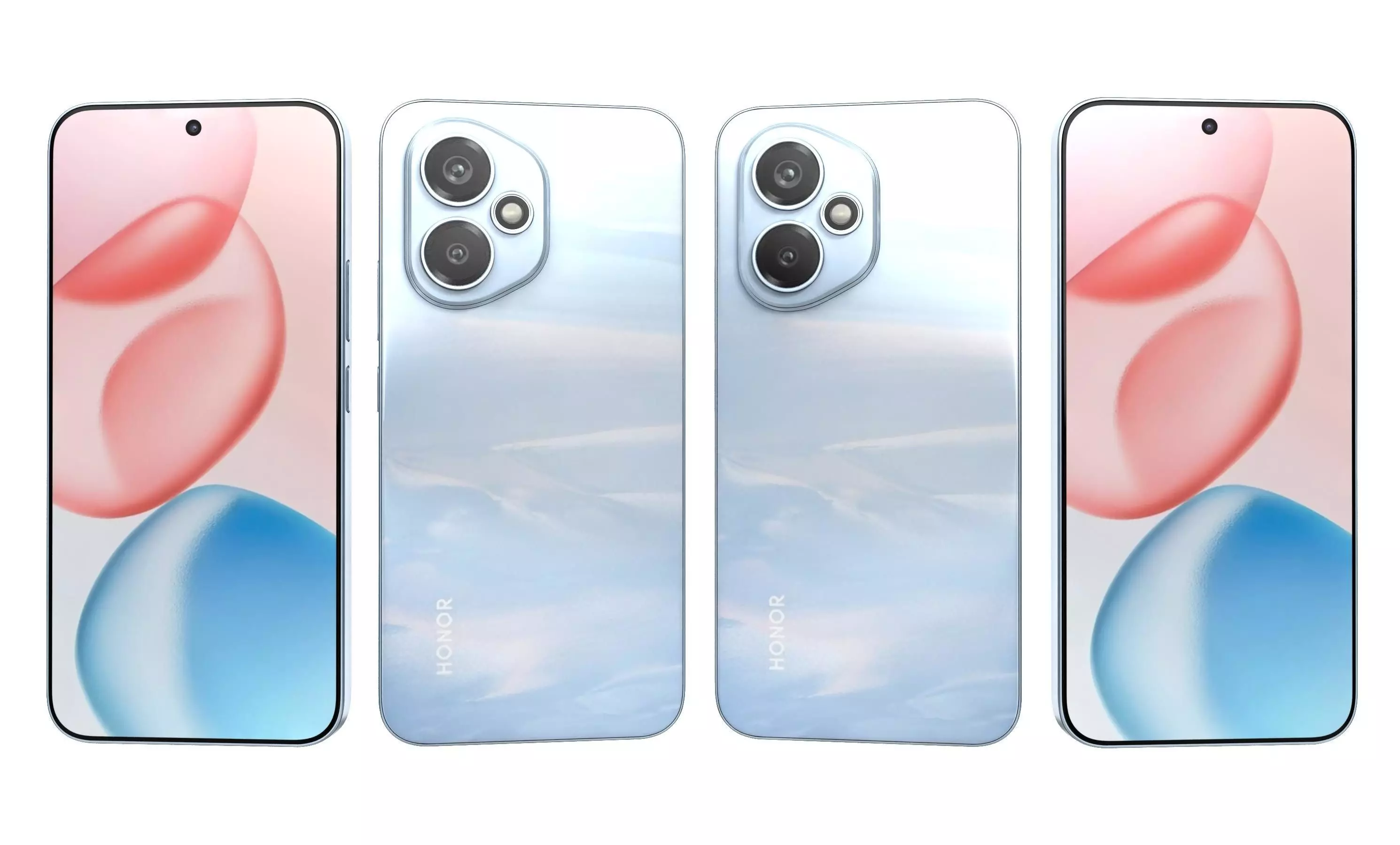 Honor 400 All Colors High Poly  3D model_7