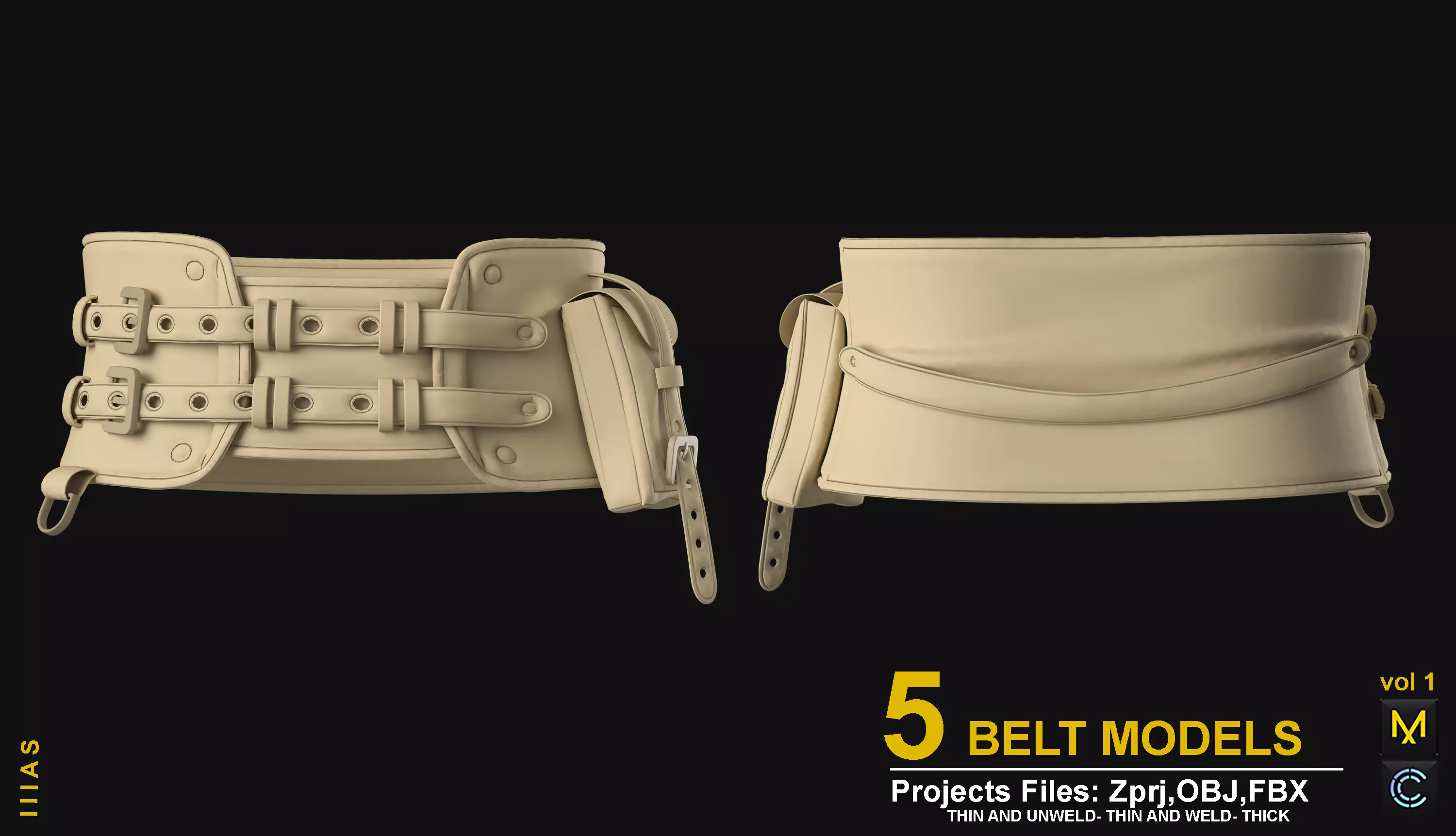 BELT MODELS 3D model_2