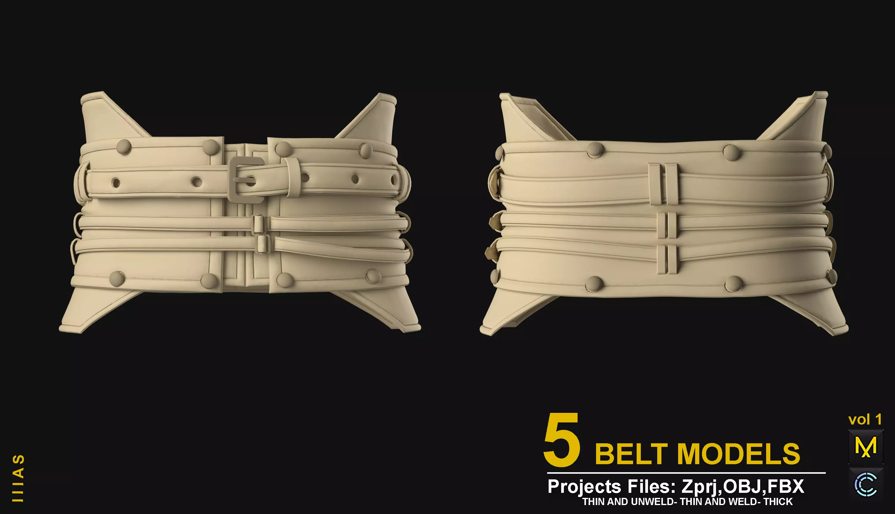 BELT MODELS 3D model_5