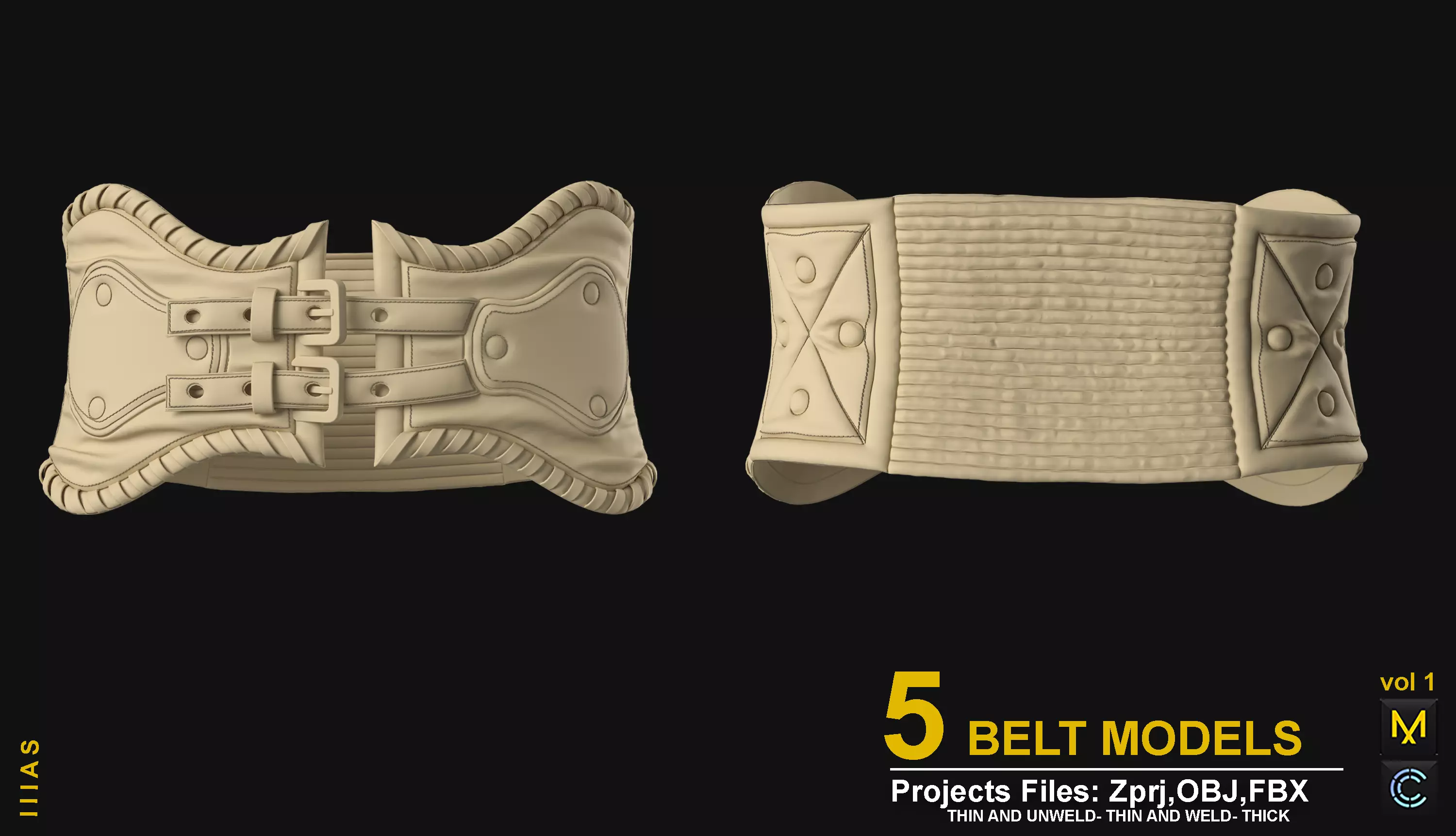 BELT MODELS 3D model_1