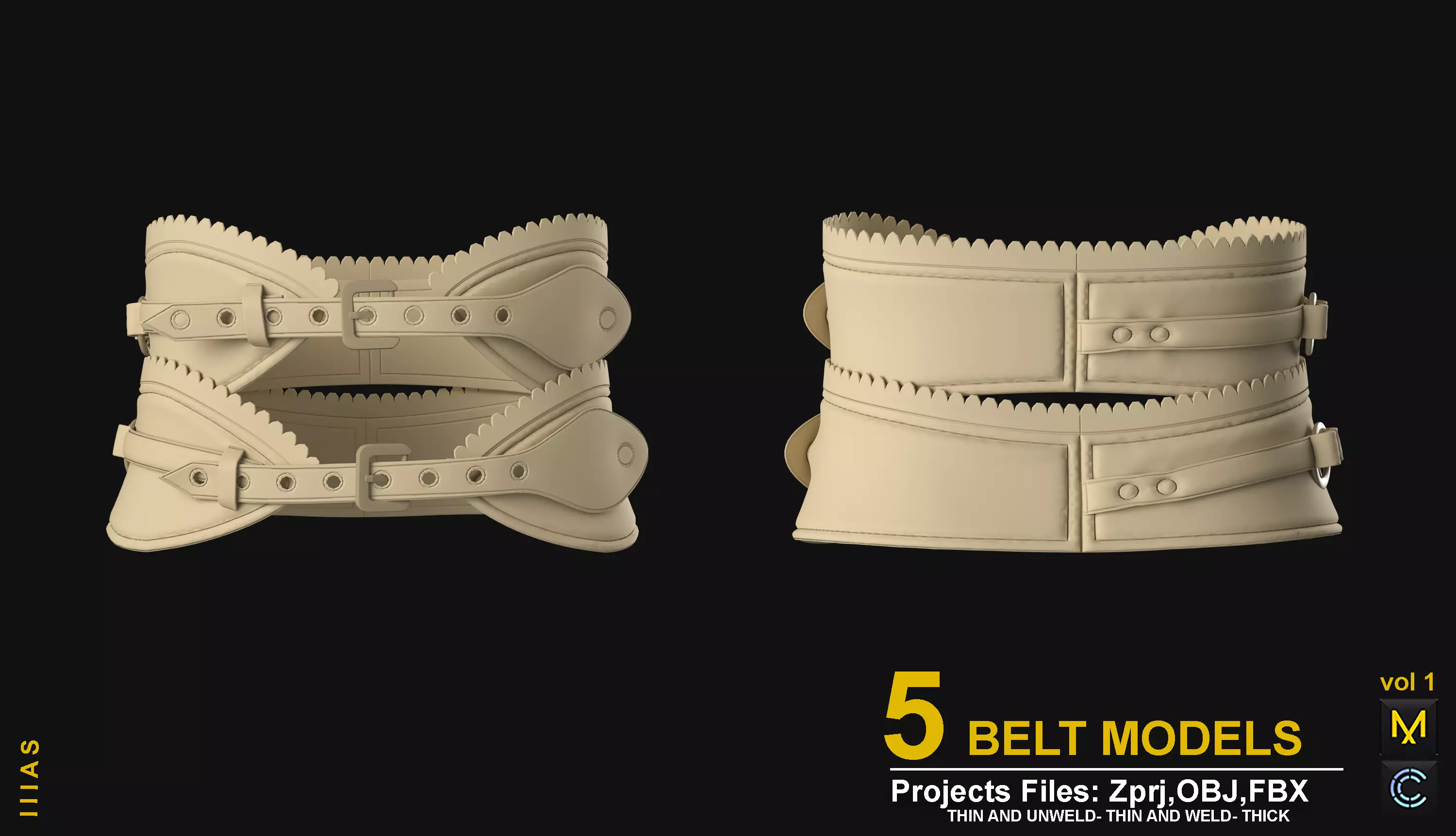 BELT MODELS 3D model_4