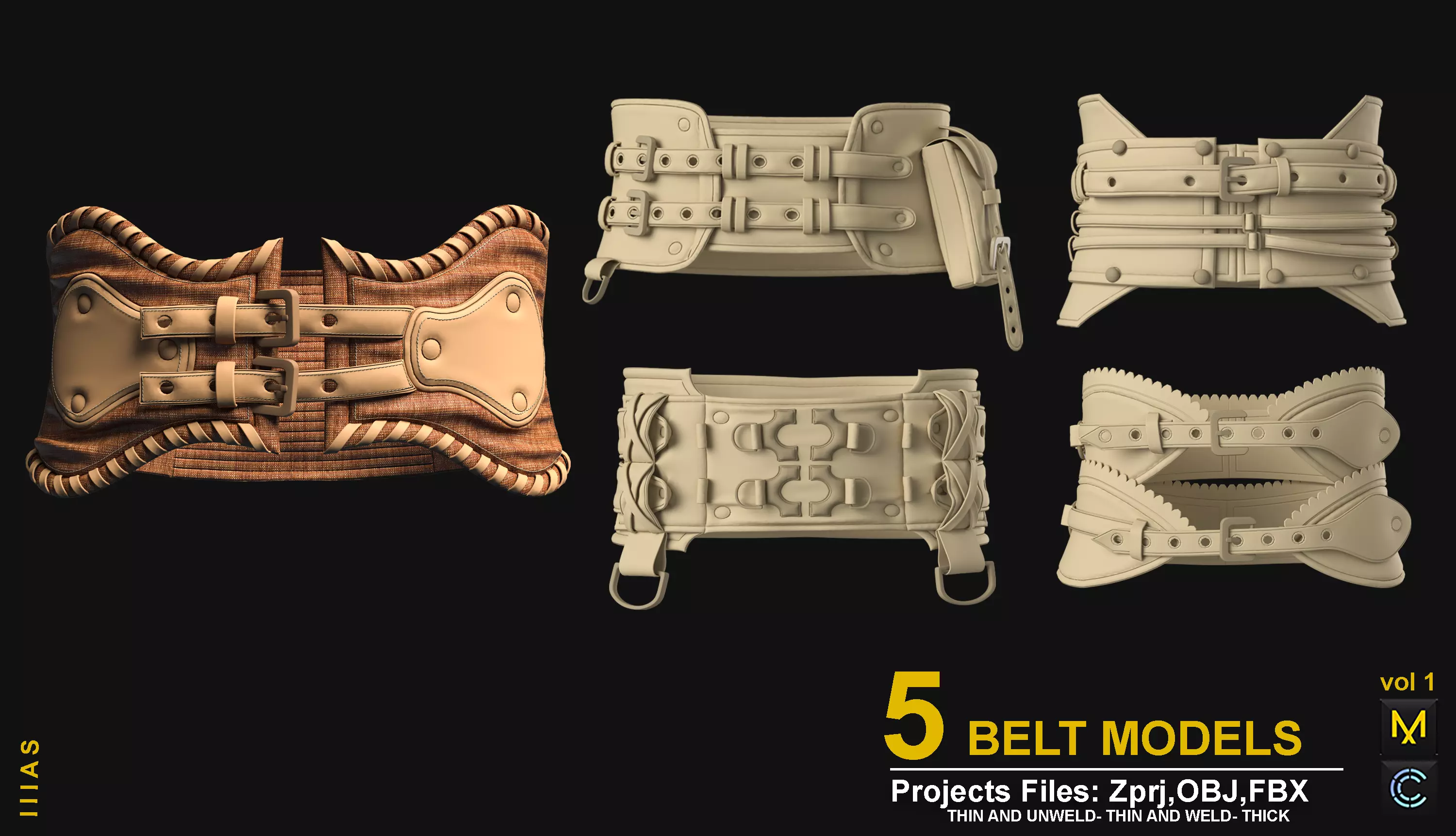 BELT MODELS 3D model_0