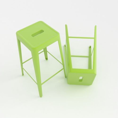 Lime green bar stool  3D model