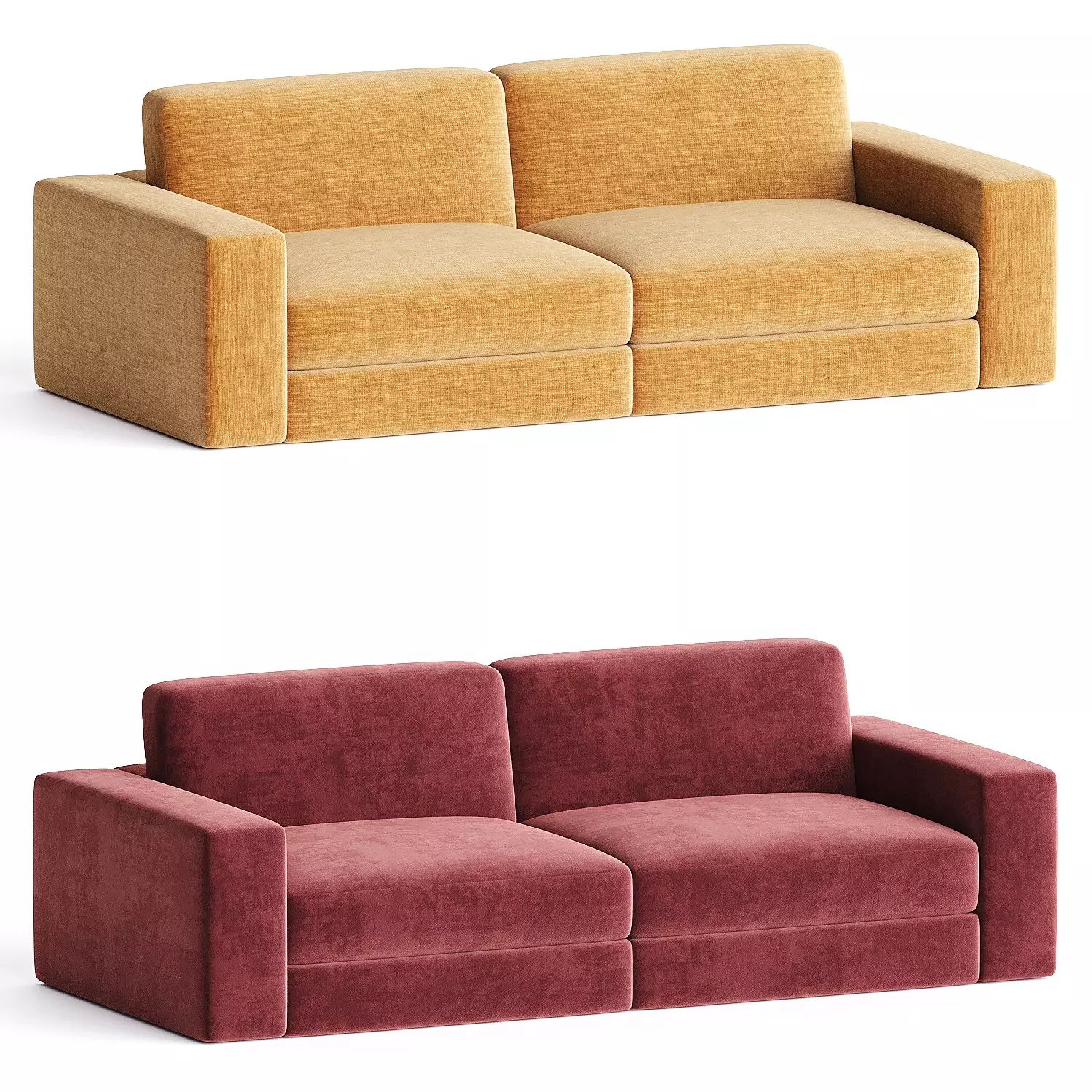 sofa leonard medium 3D model_3