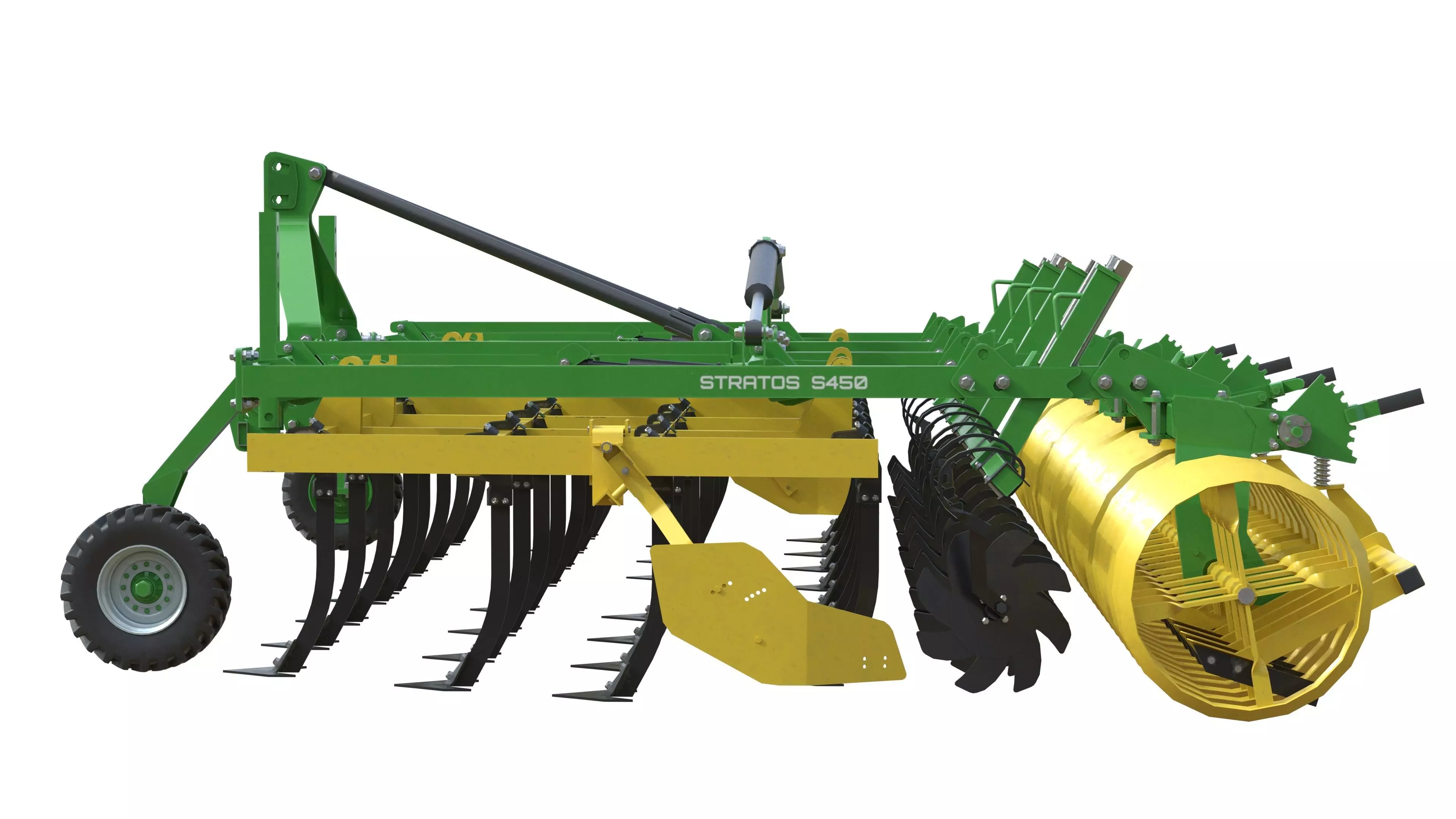 Kerner Stratos S 450 Agricultural Cultivator Low-poly 3D model_5