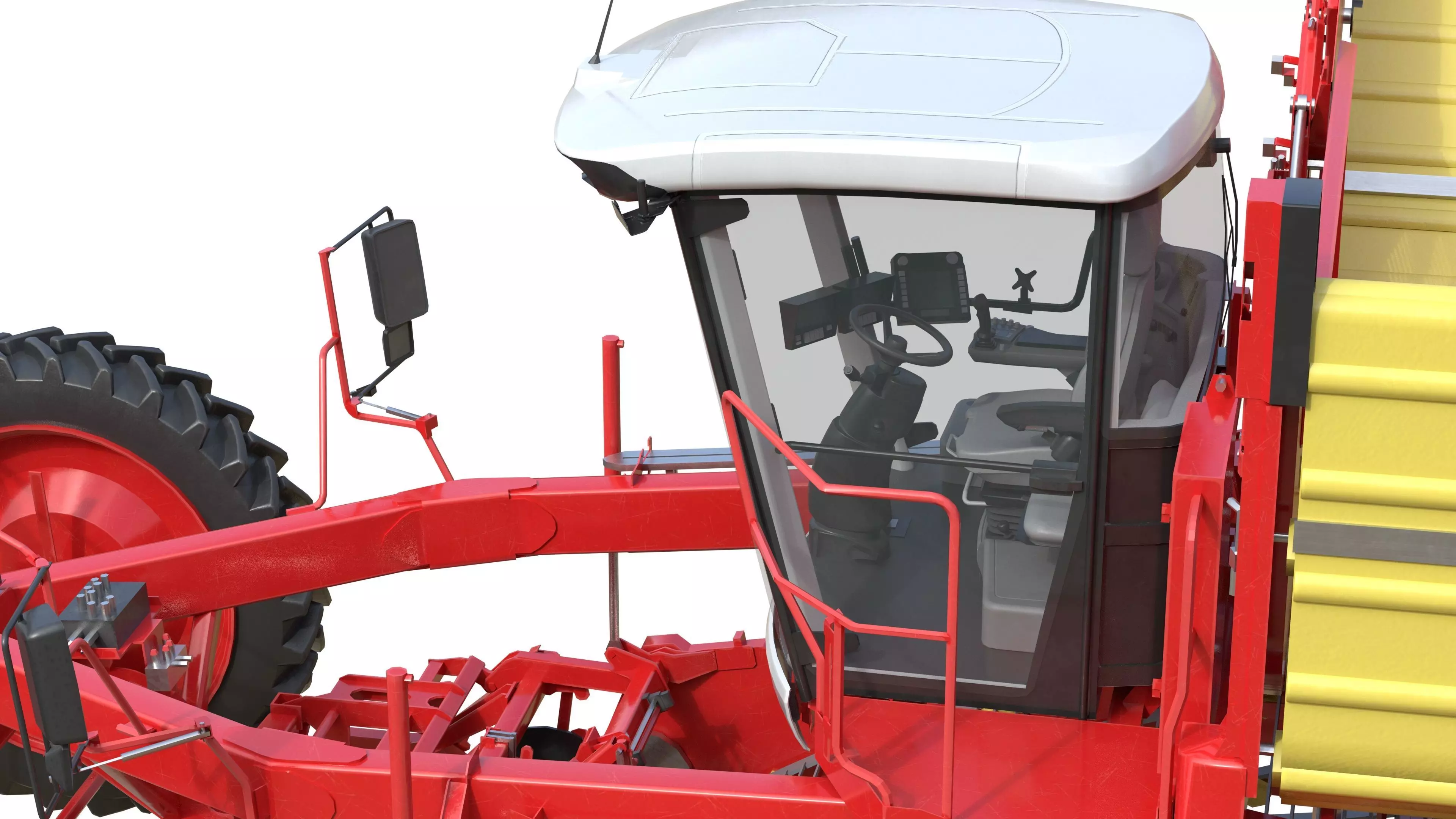 Harvester Grimme Varitron 470 Low-poly 3D model_12