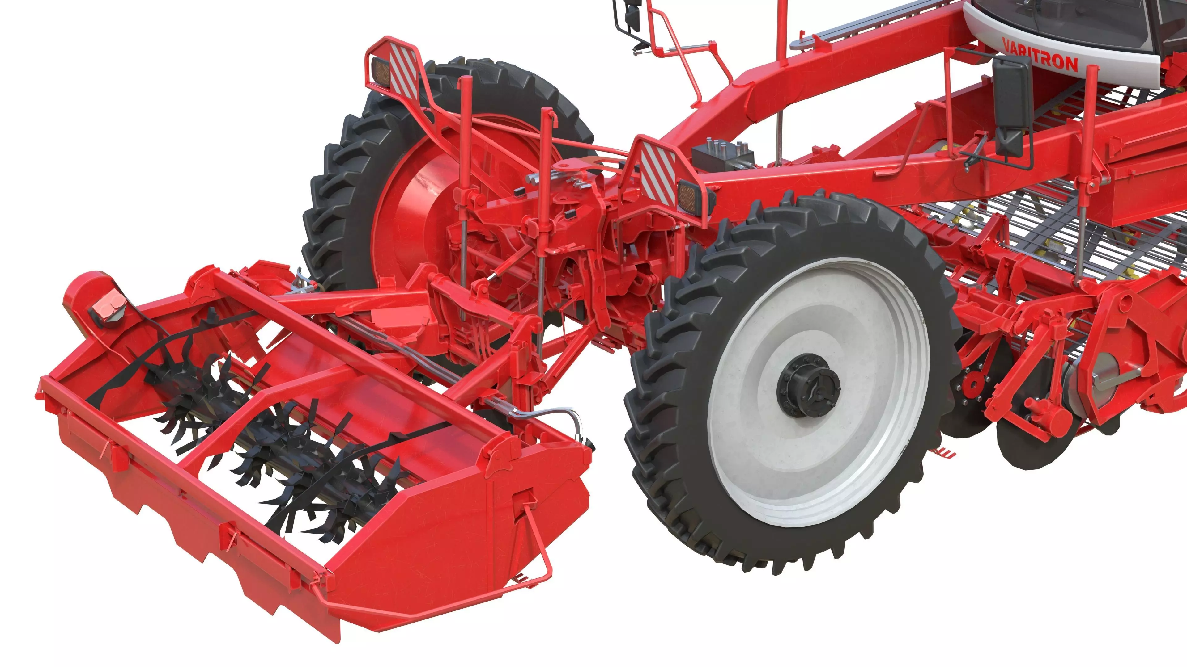 Harvester Grimme Varitron 470 Low-poly 3D model_5