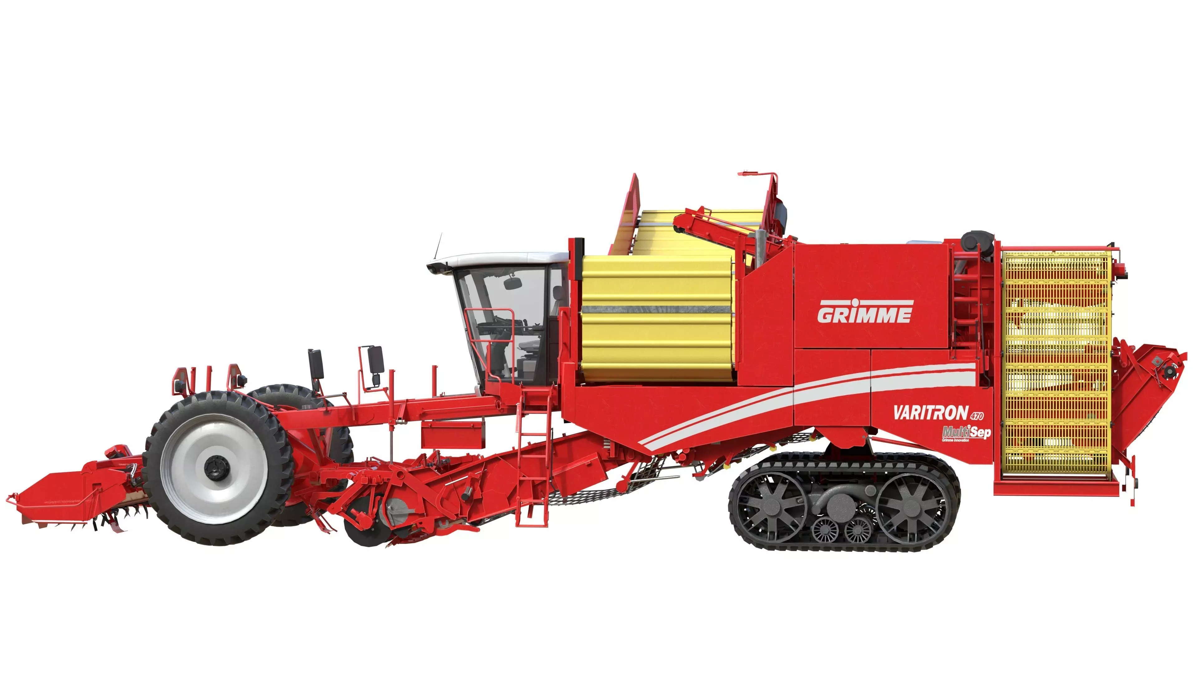 Harvester Grimme Varitron 470 Low-poly 3D model_6