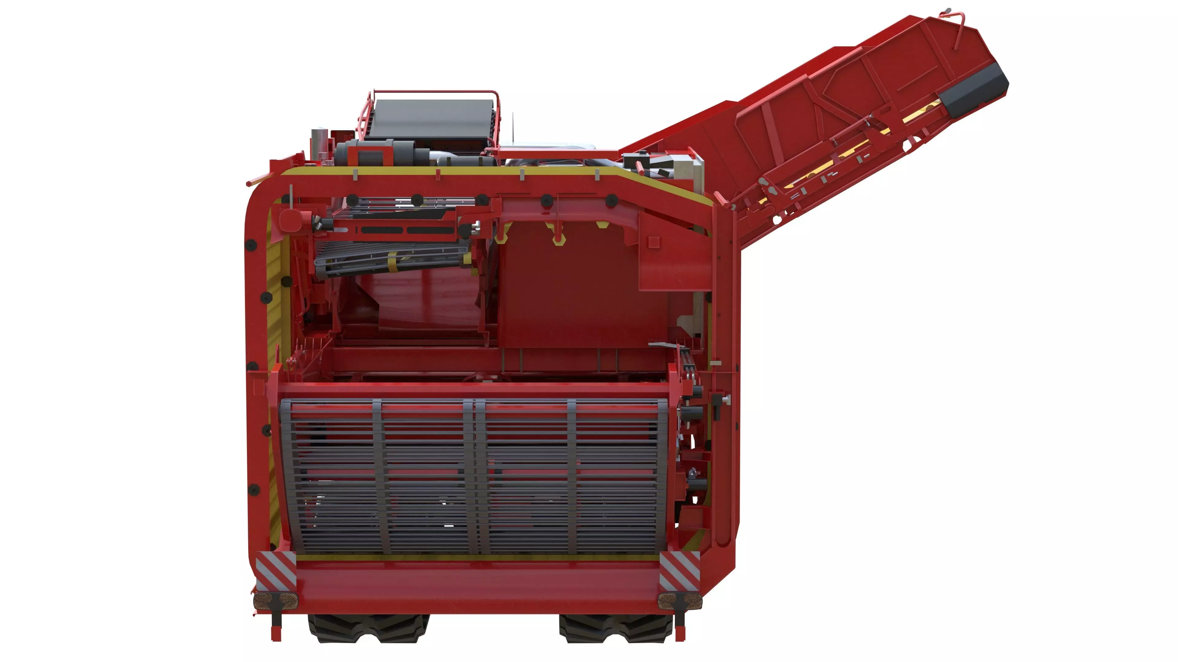 Harvester Grimme Varitron 470 Low-poly 3D model_9