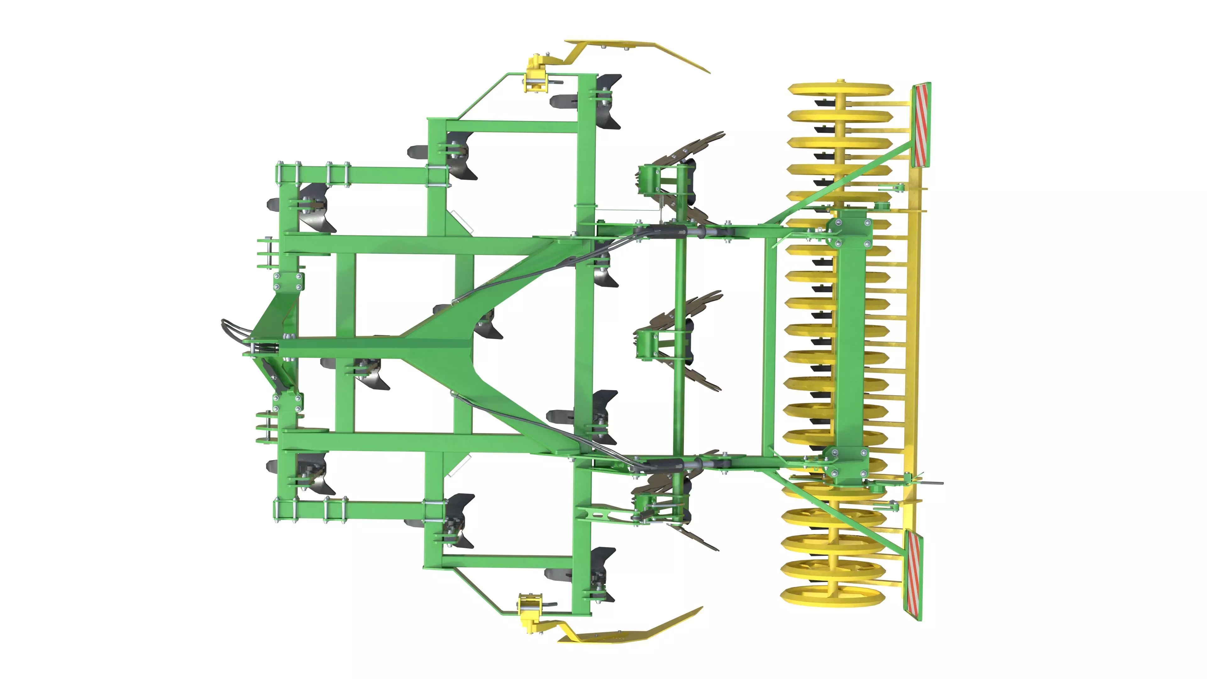 Kerner Corona 300 Hybrid Field Cultivator Low-poly 3D model_7
