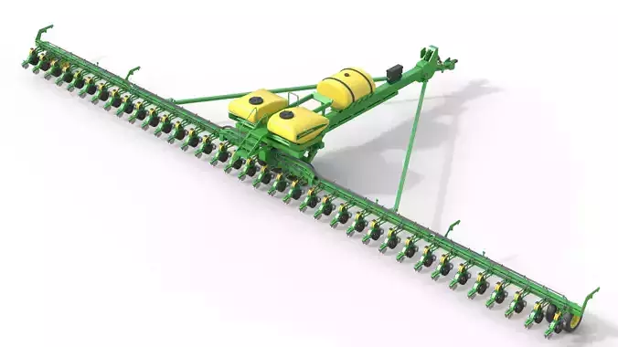 John Deere 36 Row Planter Low-poly 3D model