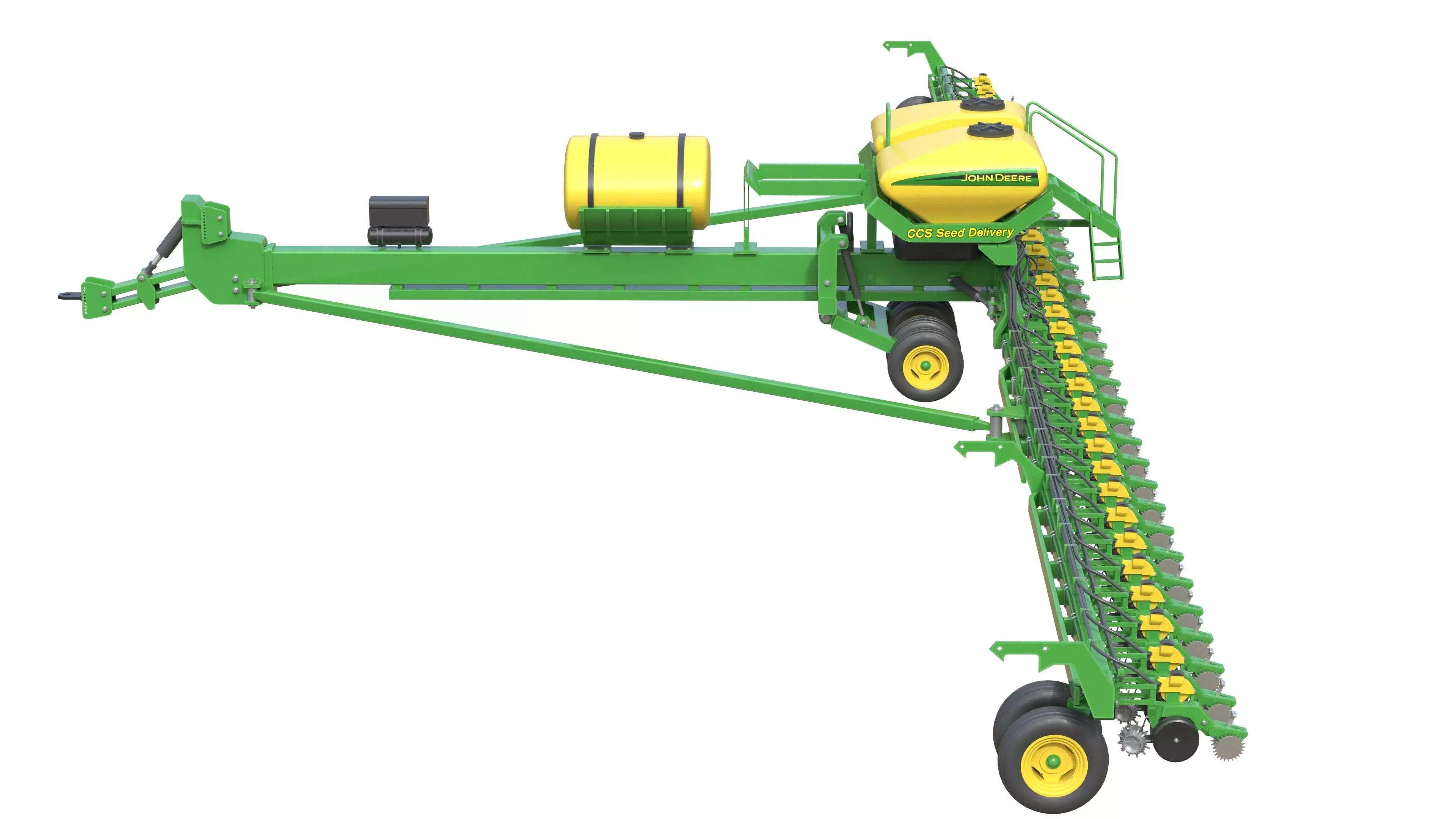 John Deere 36 Row Planter Low-poly 3D model_5