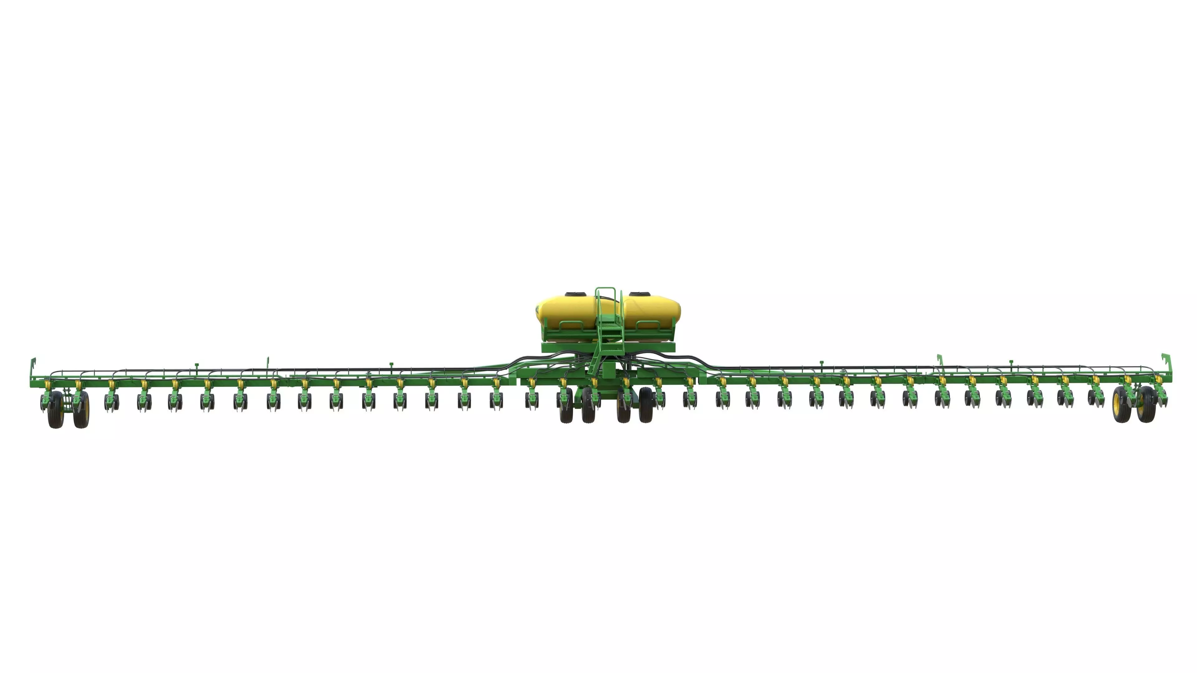 John Deere 36 Row Planter Low-poly 3D model_6
