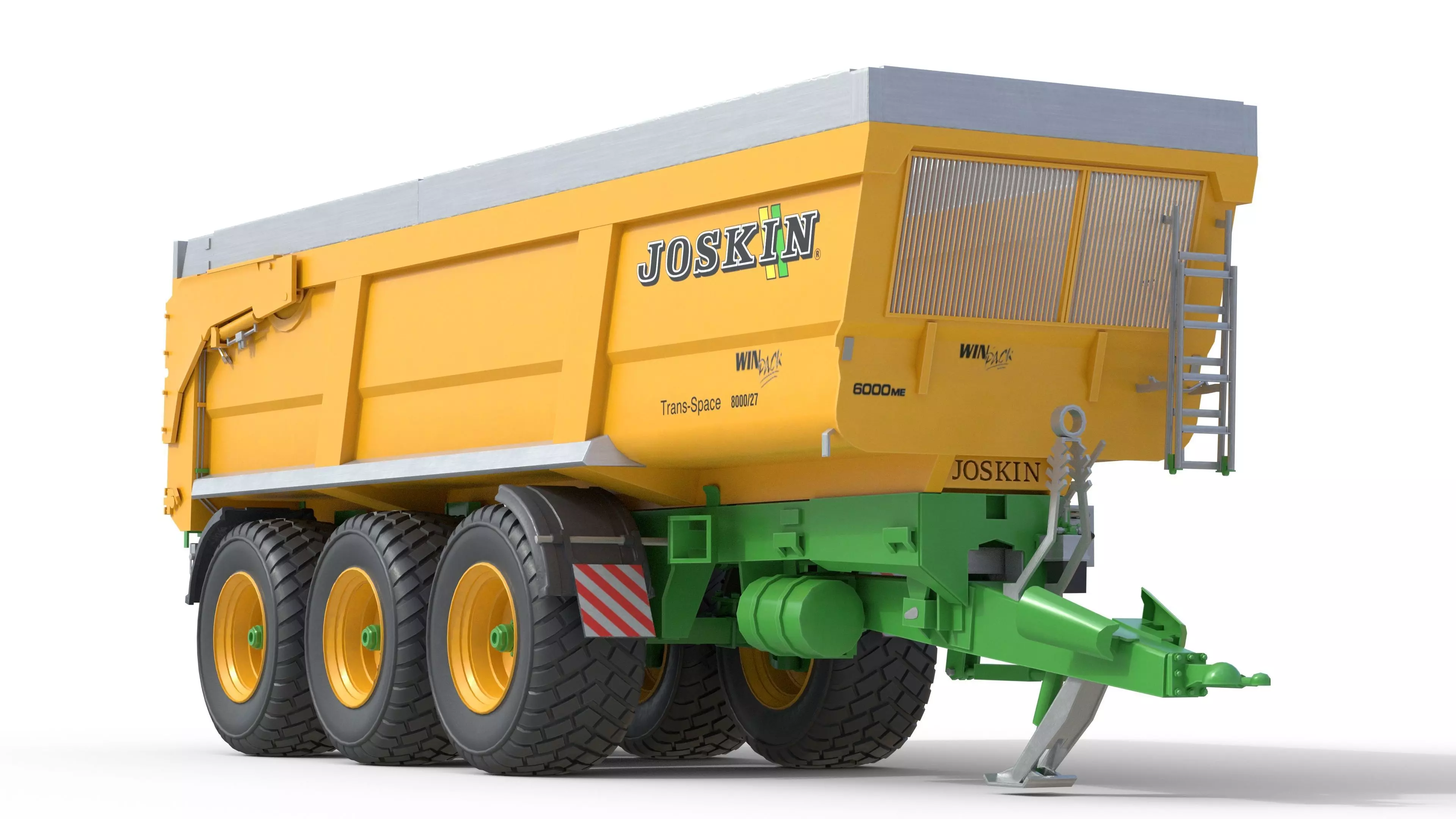 Joskin Trans Space 8000 Farm Trailer Low-poly 3D model_3
