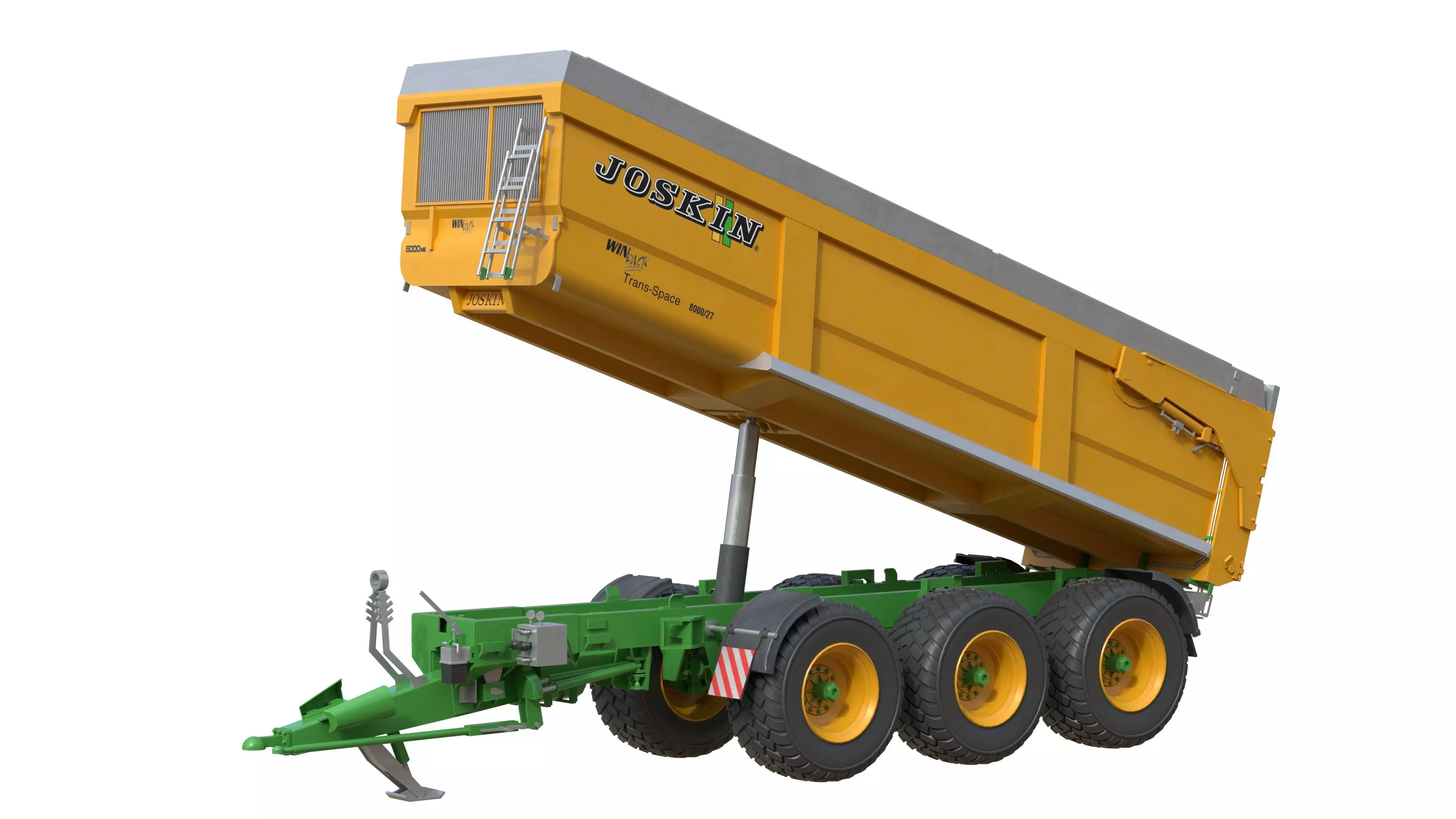 Joskin Trans Space 8000 Farm Trailer Low-poly 3D model_4