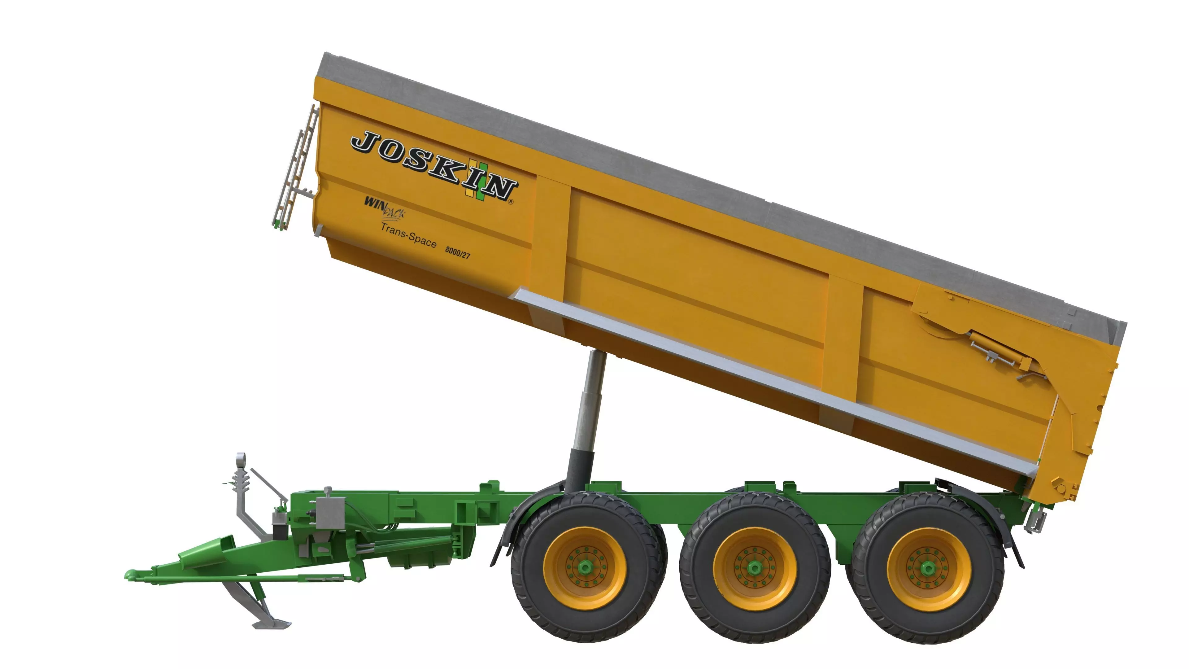 Joskin Trans Space 8000 Farm Trailer Low-poly 3D model_5