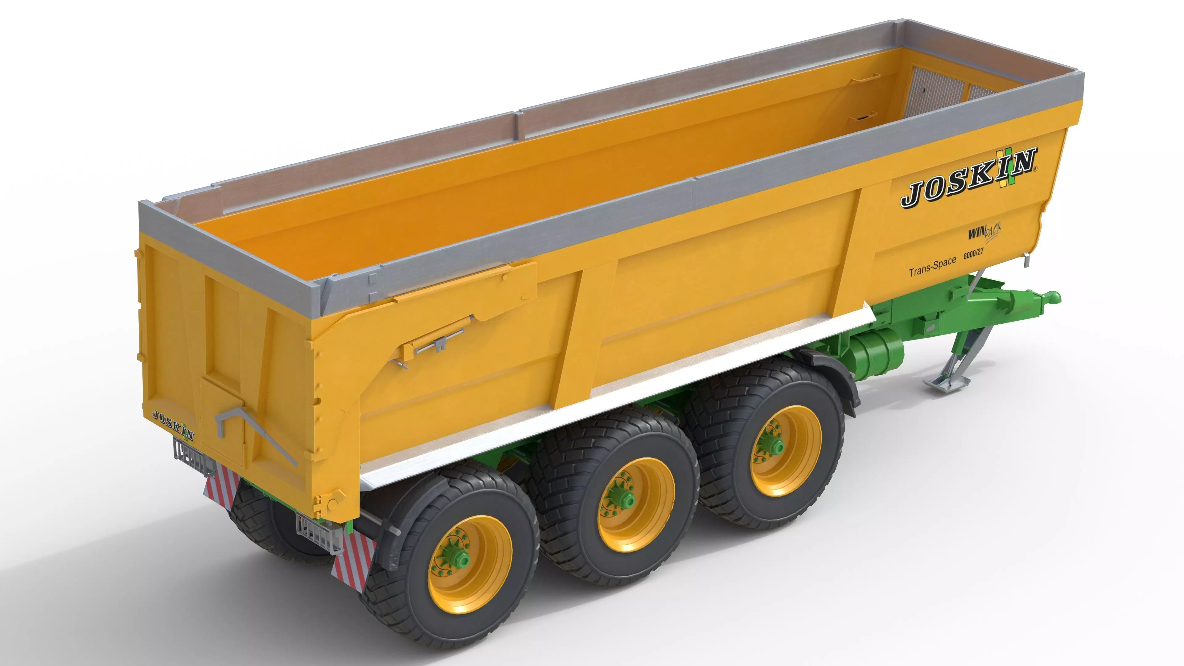 Joskin Trans Space 8000 Farm Trailer Low-poly 3D model_2