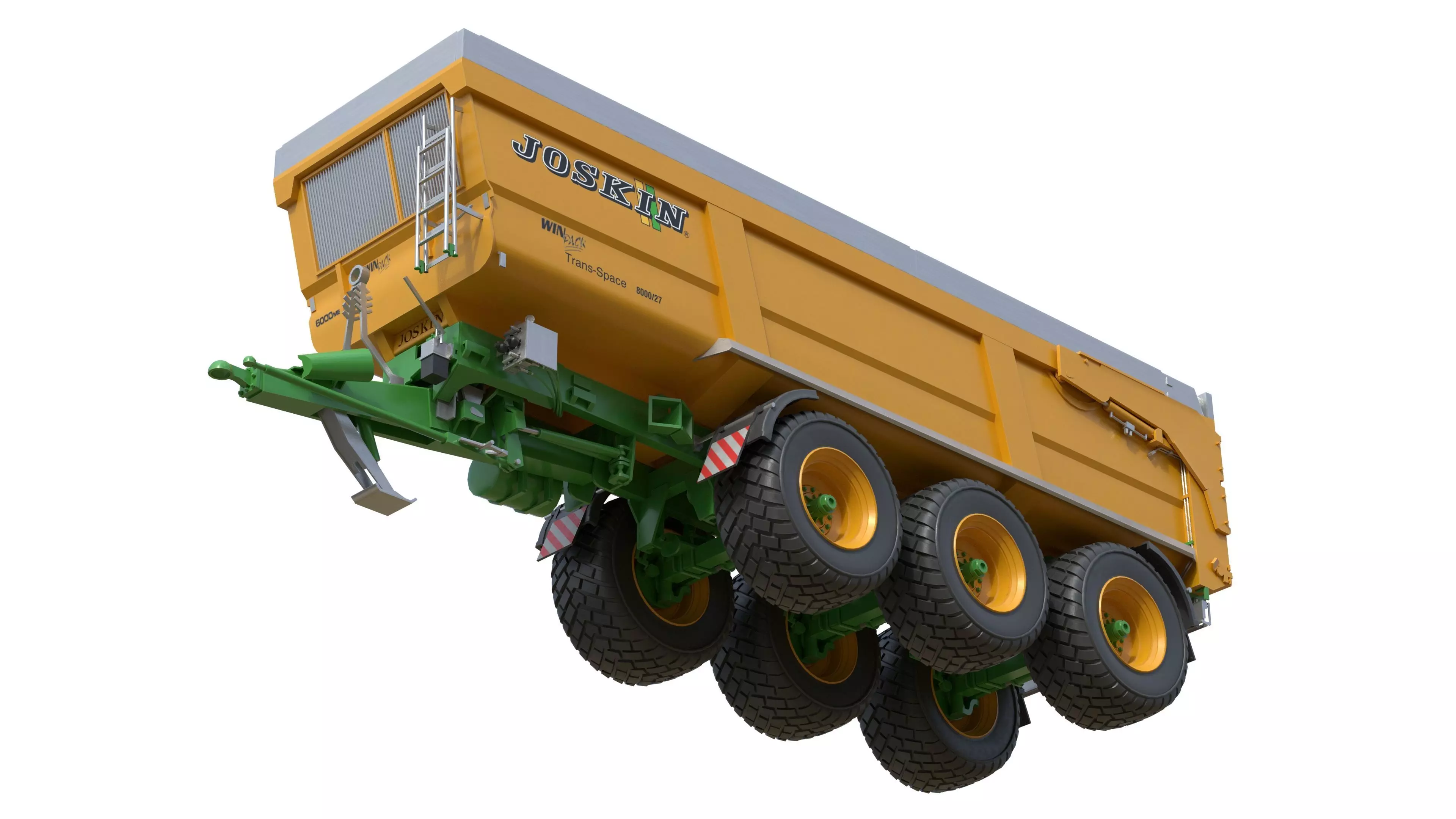 Joskin Trans Space 8000 Farm Trailer Low-poly 3D model_10