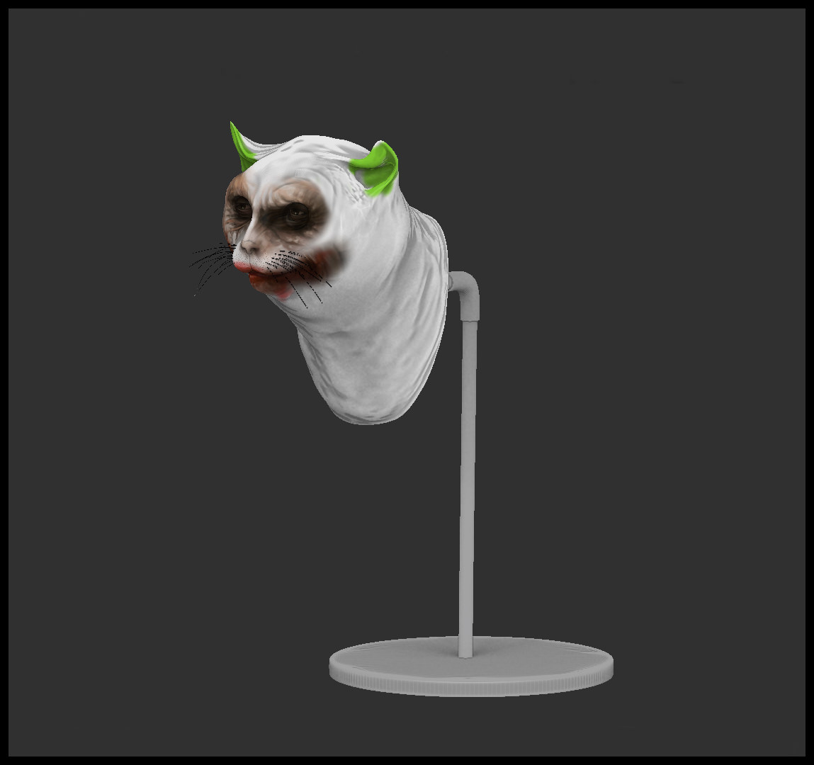 Joker Cat 3D print model_1