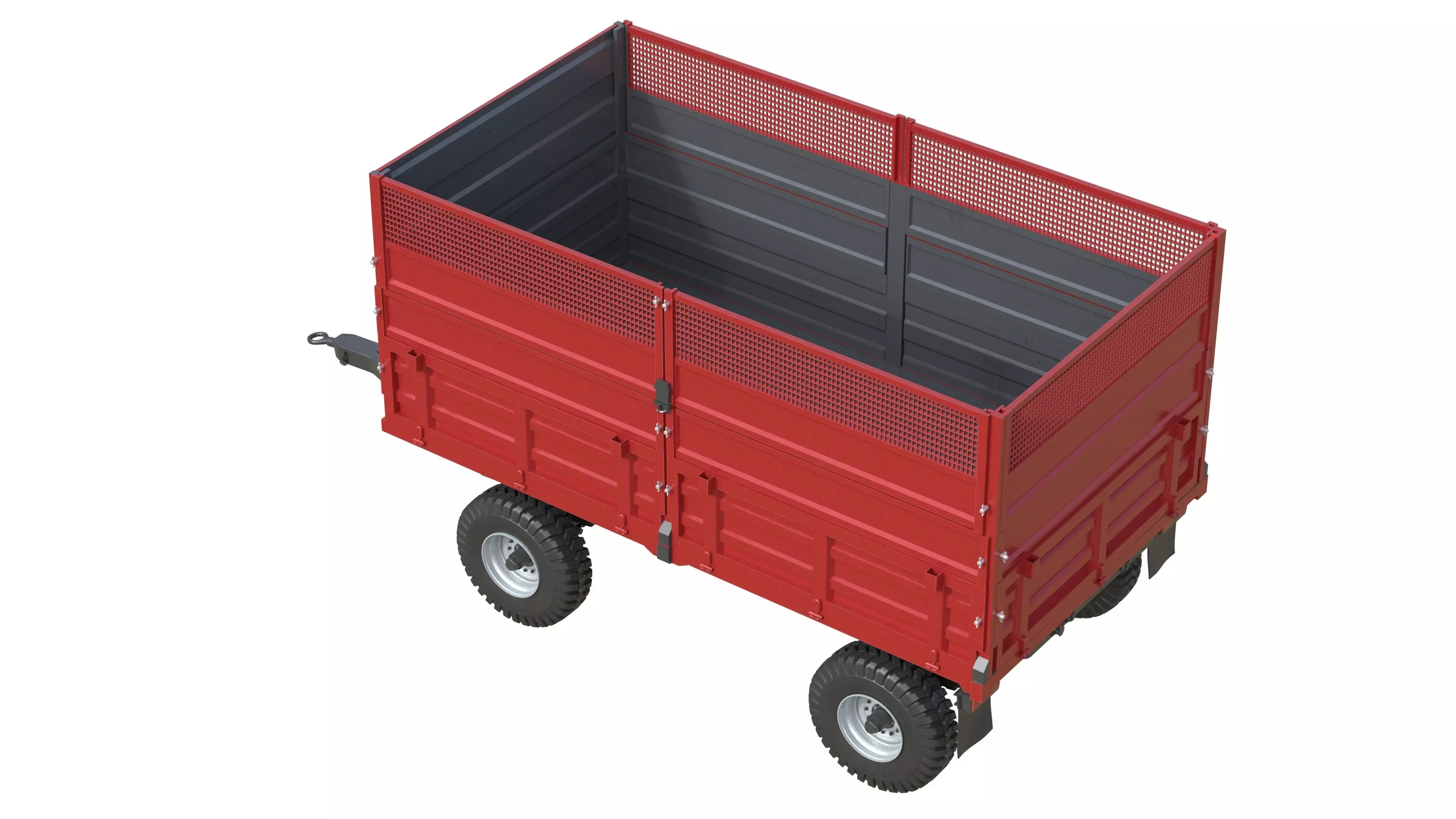 Celmak Dump Trailer Low-poly 3D model_4
