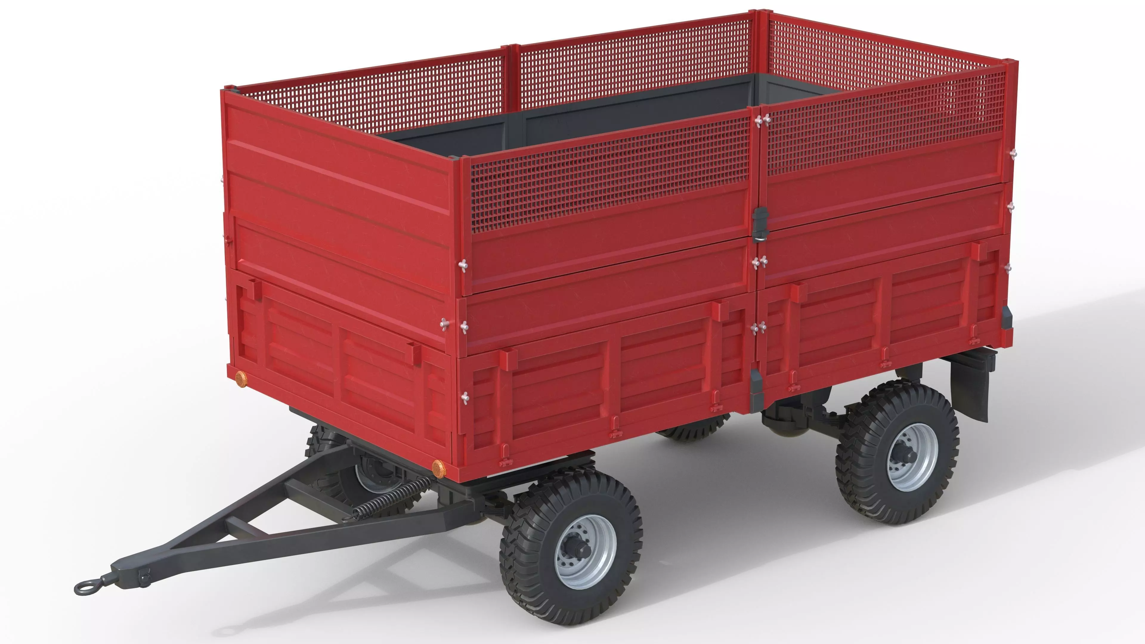 Celmak Dump Trailer Low-poly 3D model_9