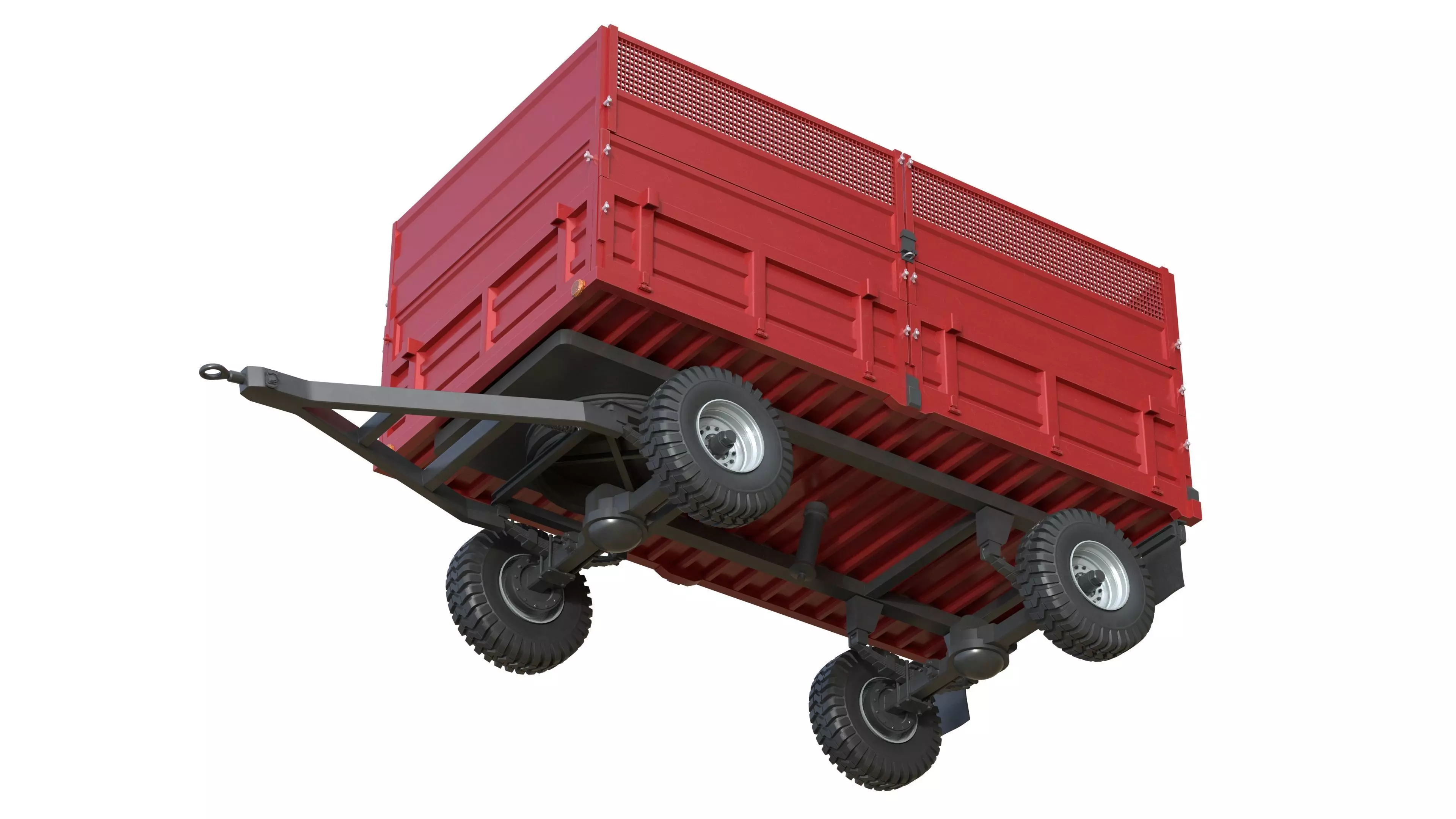 Celmak Dump Trailer Low-poly 3D model_10