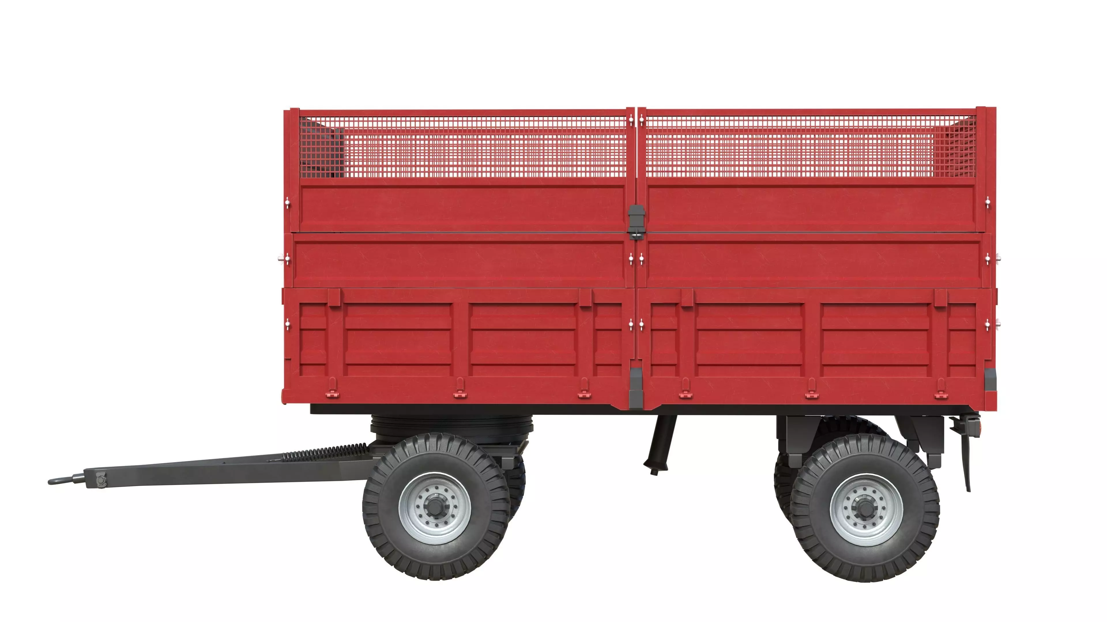 Celmak Dump Trailer Low-poly 3D model_5