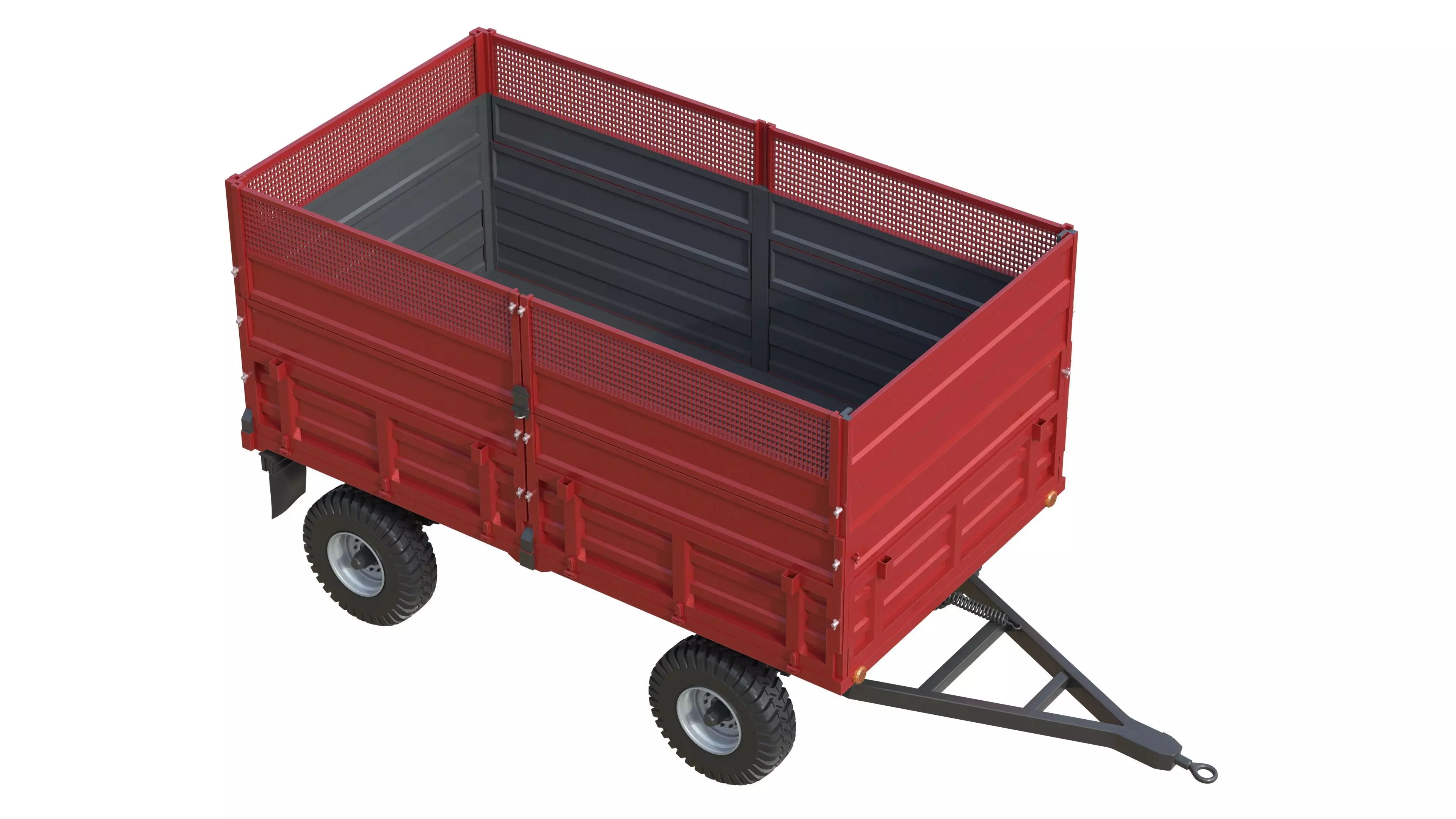 Celmak Dump Trailer Low-poly 3D model_3