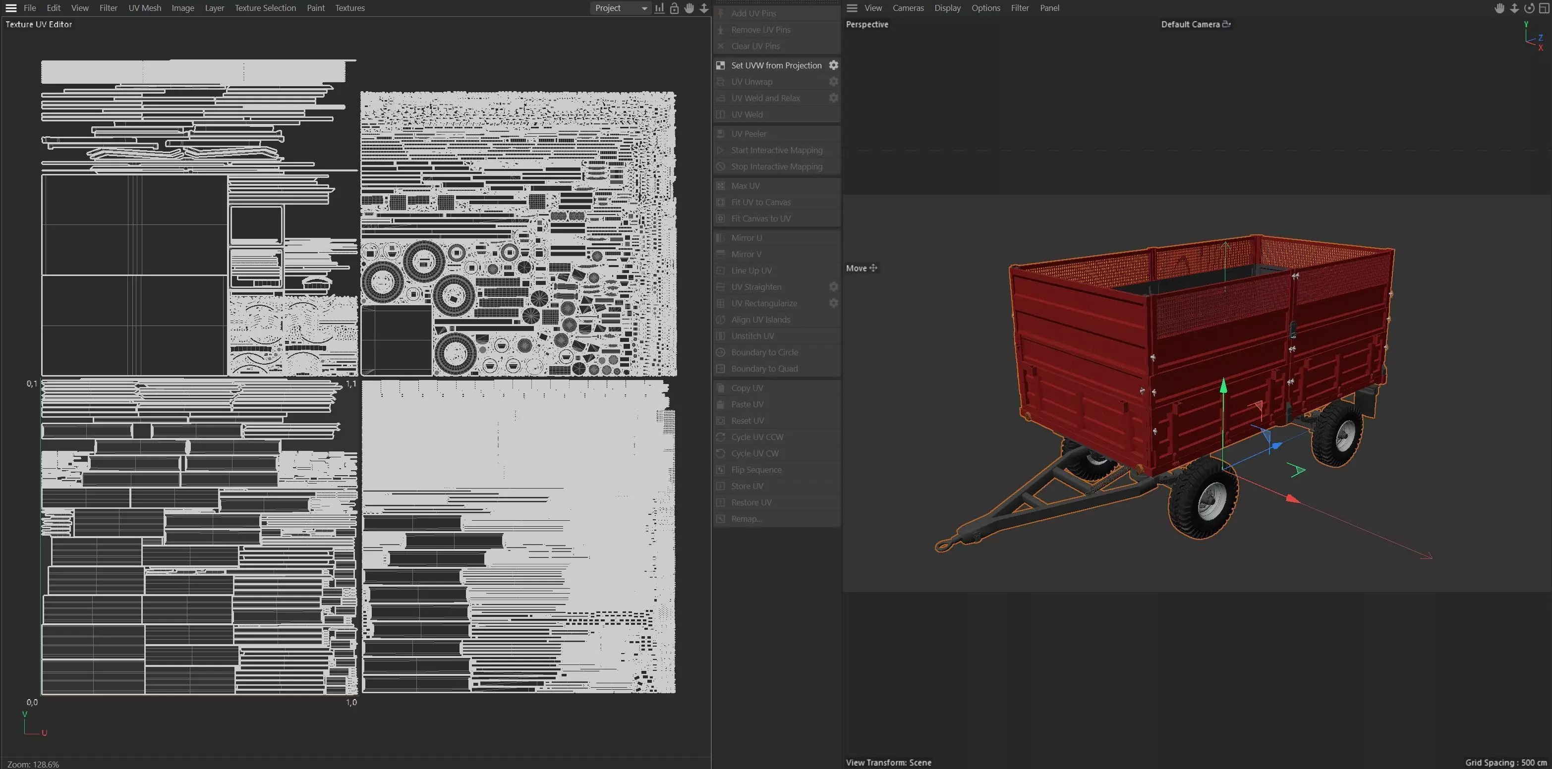 Celmak Dump Trailer Low-poly 3D model_11