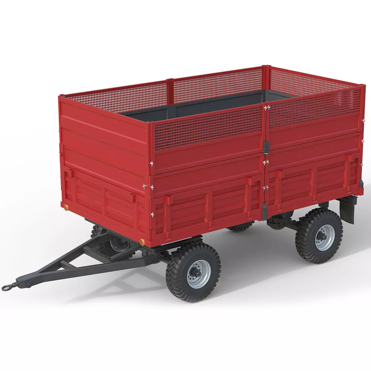 Celmak Dump Trailer Low-poly 3D model_0