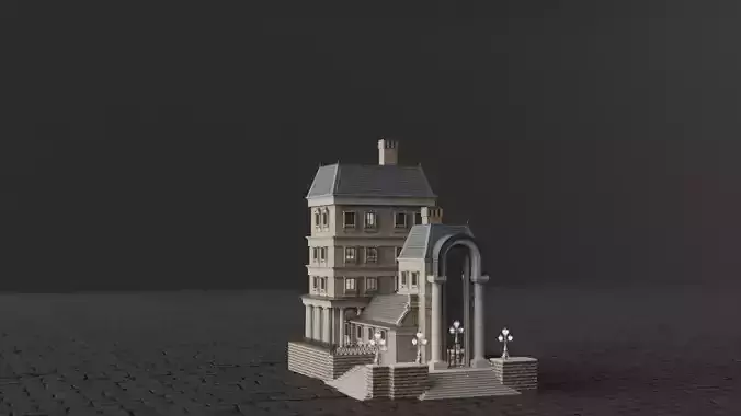 Classical European Building - House 22