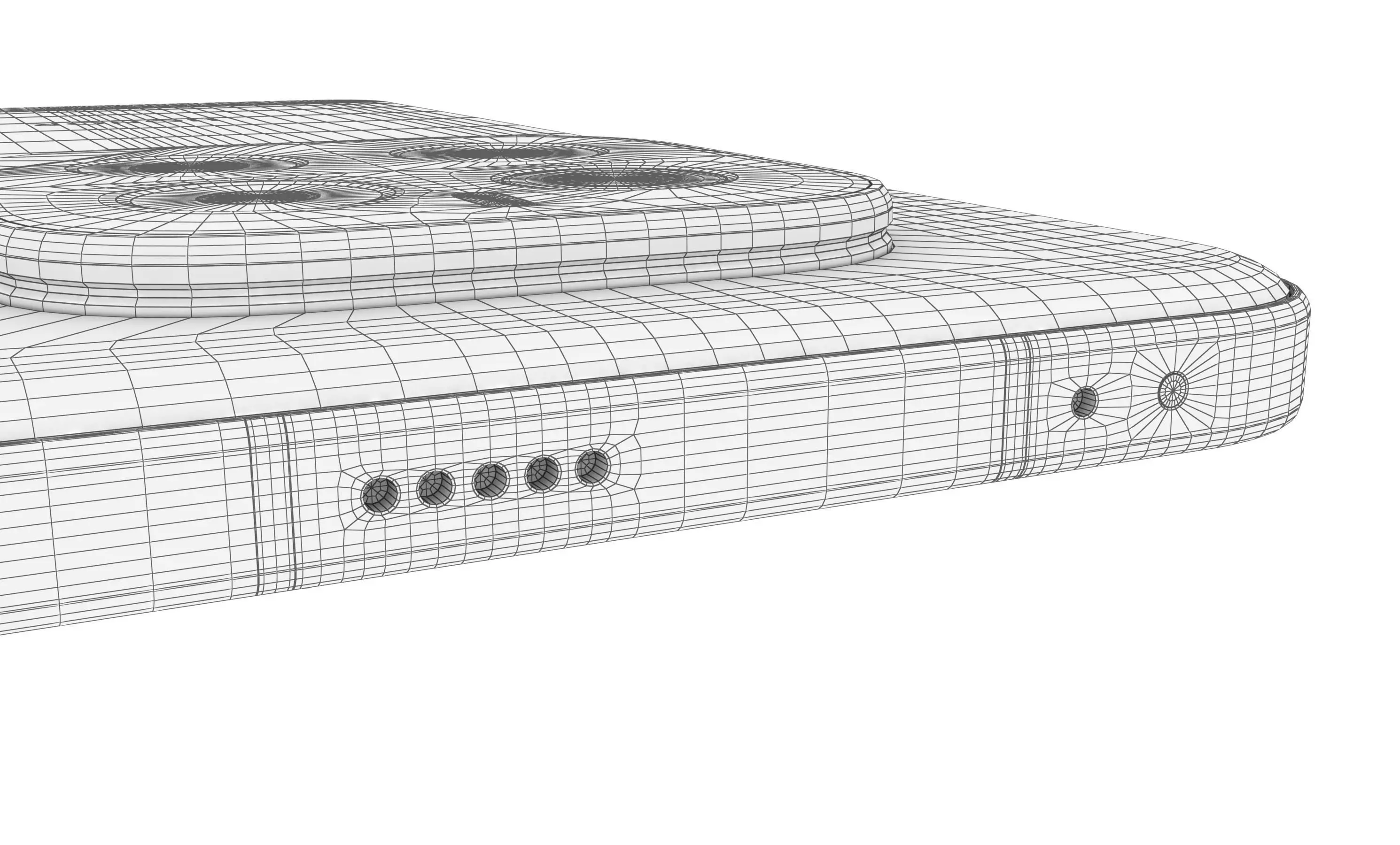 Honor GT Pro Ice Crystal White High Poly 3D model_17