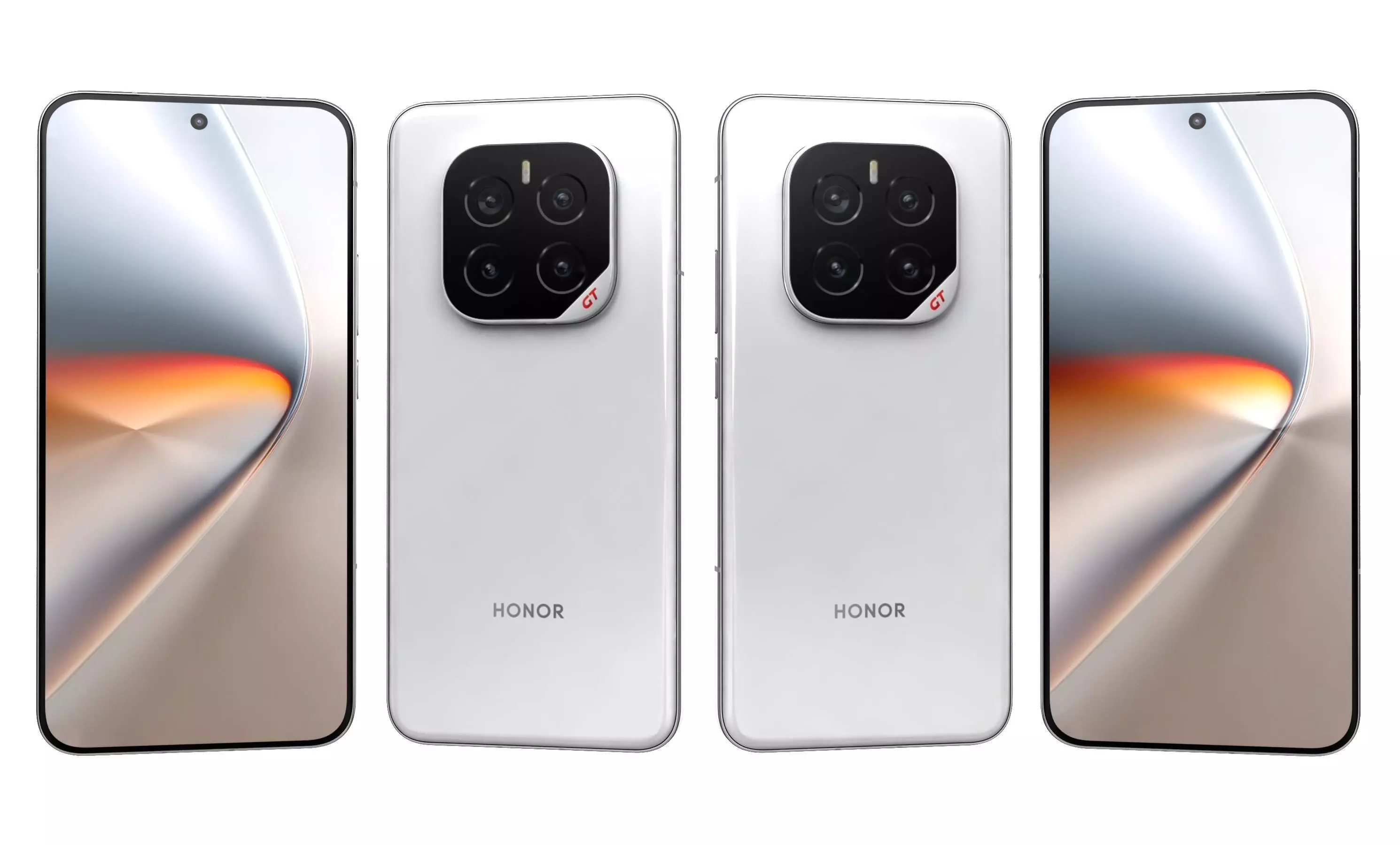 Honor GT Pro Ice Crystal White High Poly 3D model_18