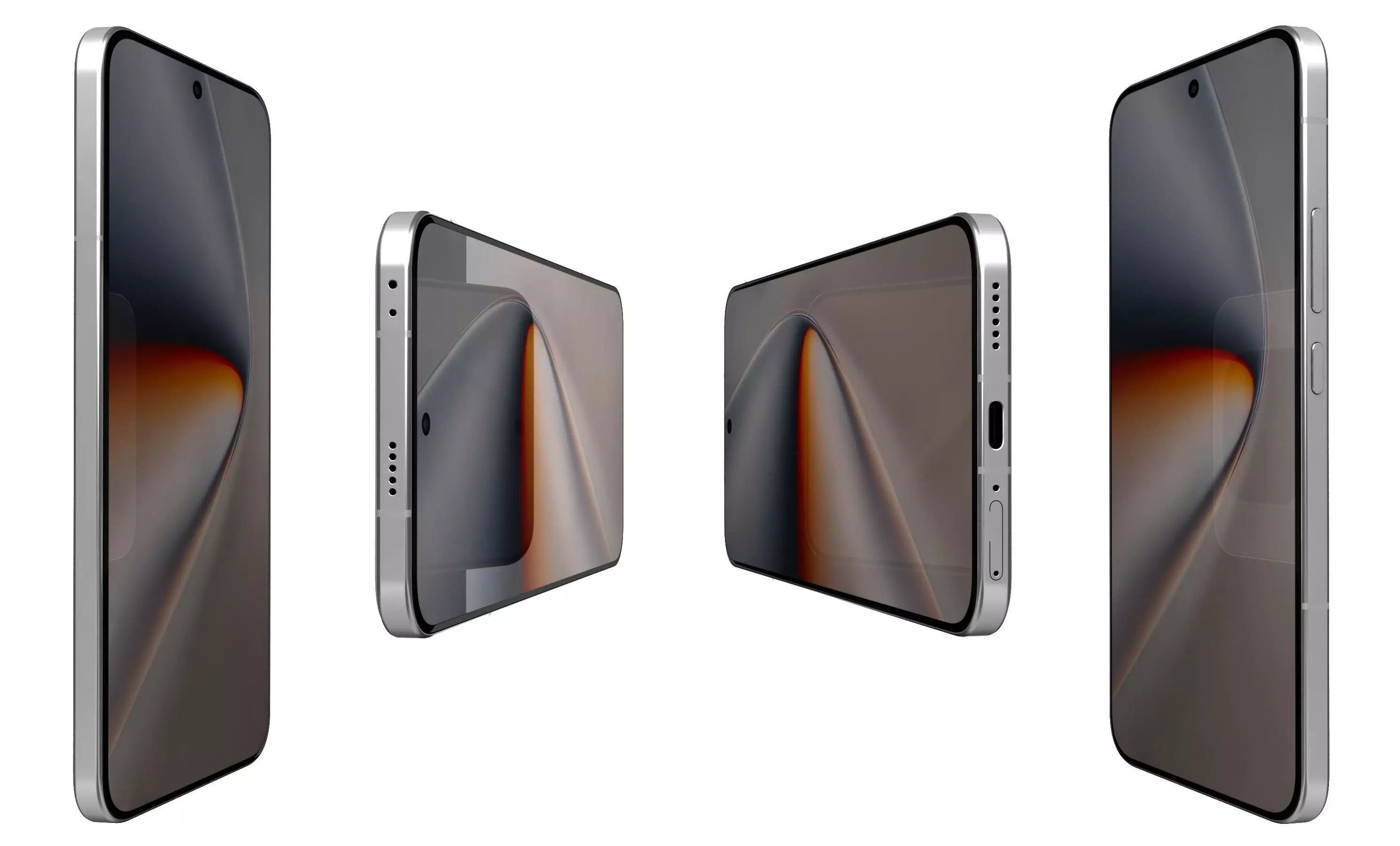 Honor GT Pro Ice Crystal White High Poly 3D model_2