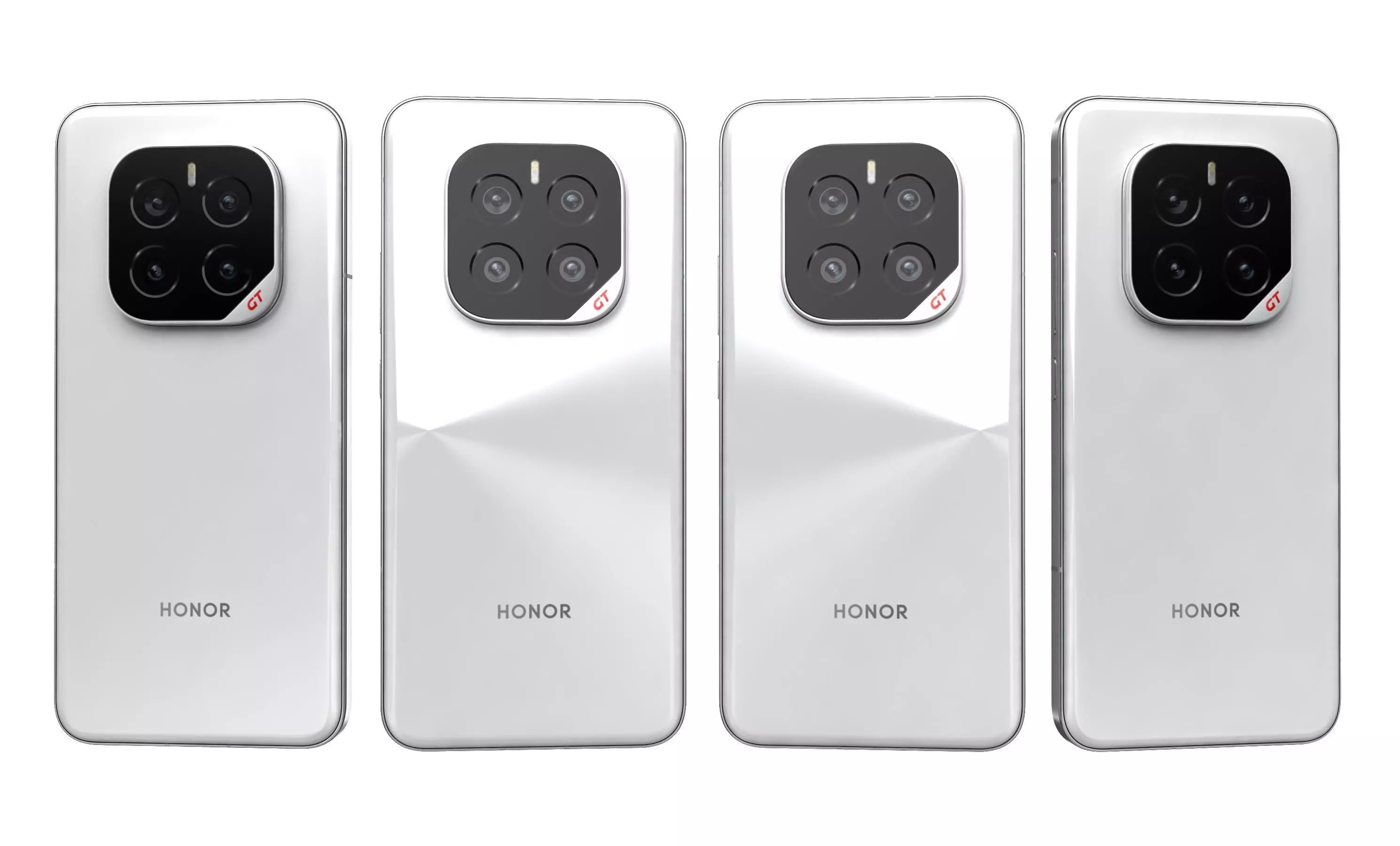 Honor GT Pro Ice Crystal White High Poly 3D model_24