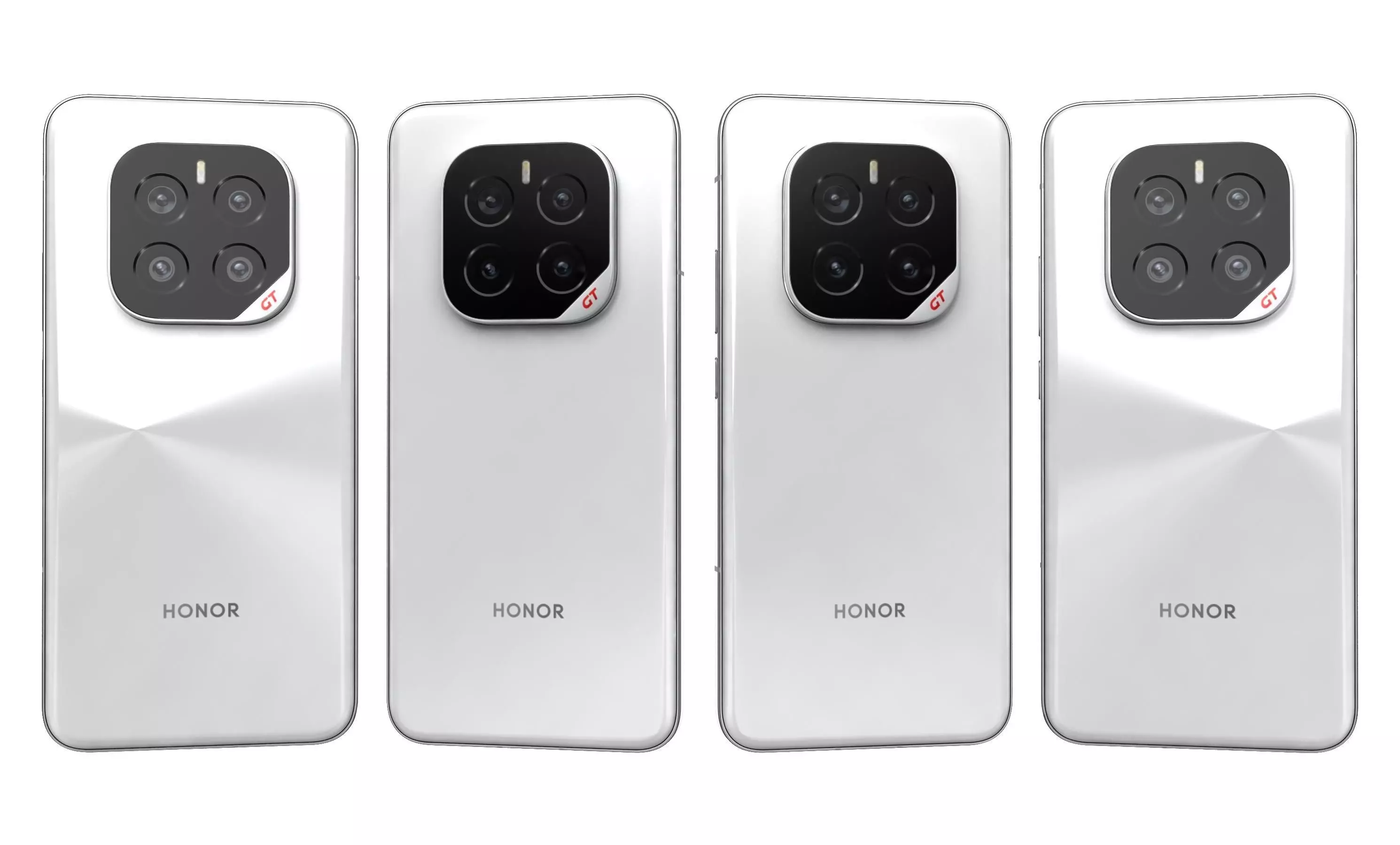 Honor GT Pro Ice Crystal White High Poly 3D model_22