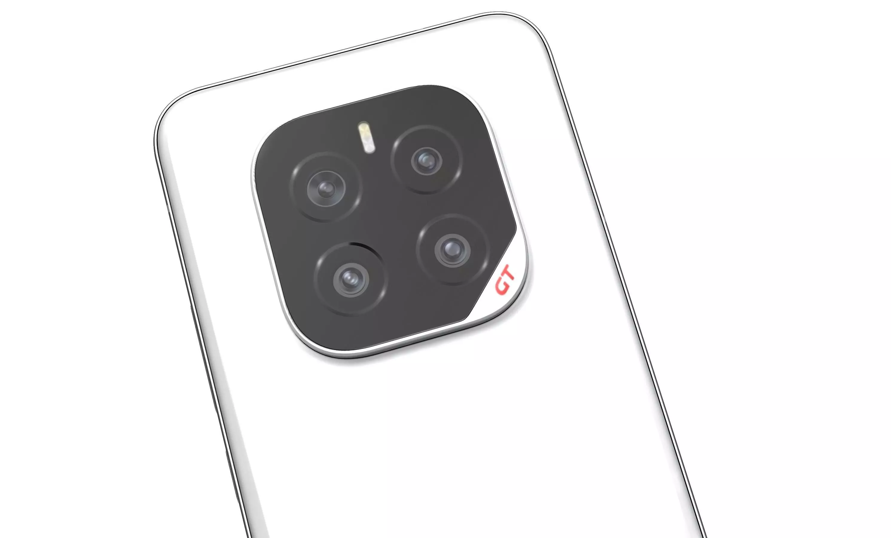 Honor GT Pro Ice Crystal White High Poly 3D model_8