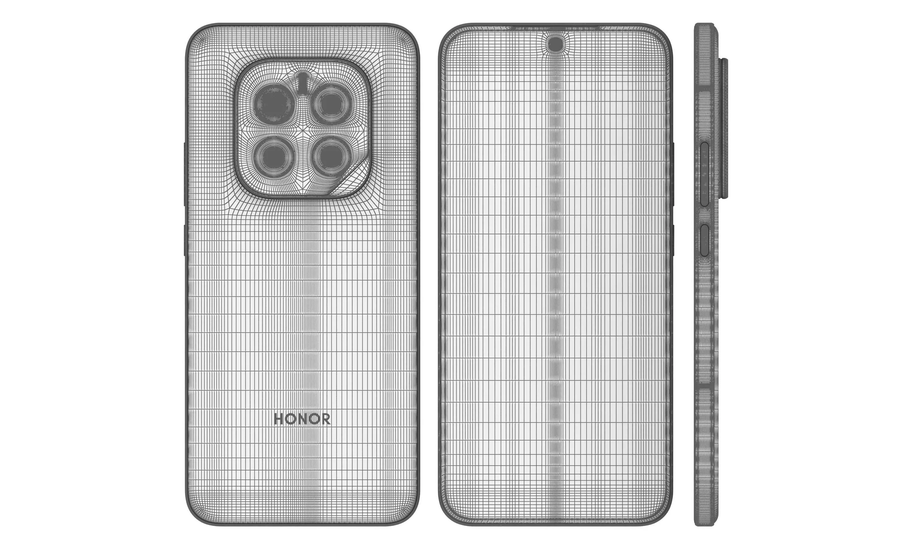 Honor GT Pro Phantom Black High Poly 3D model_12