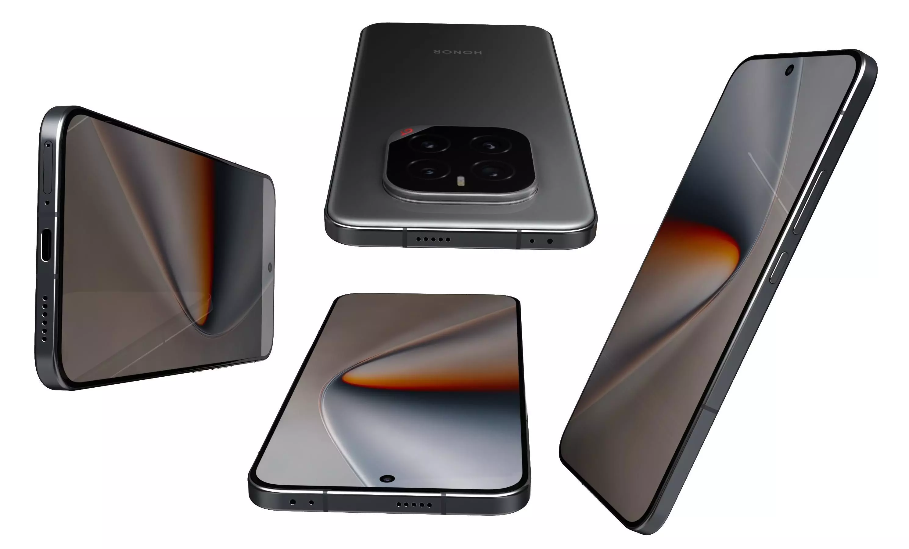 Honor GT Pro Phantom Black High Poly 3D model_7