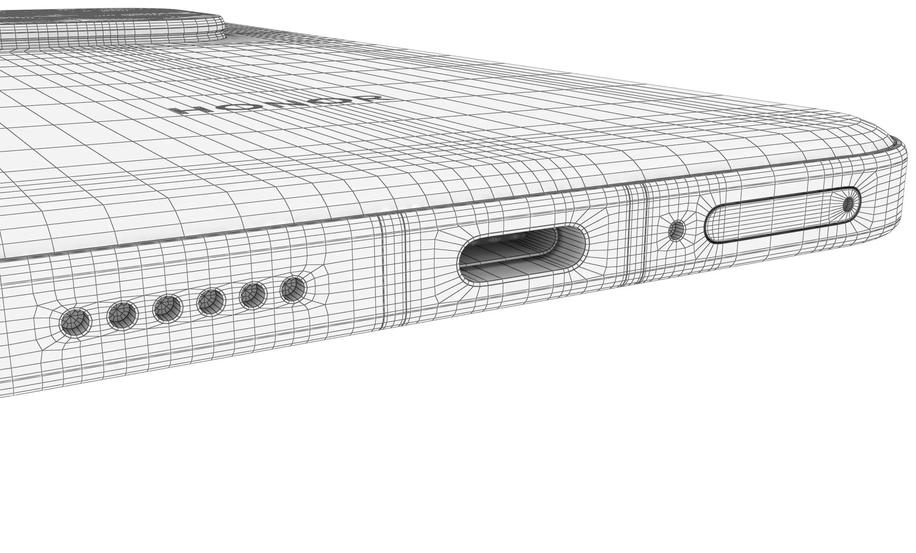 Honor GT Pro Phantom Black High Poly 3D model_22