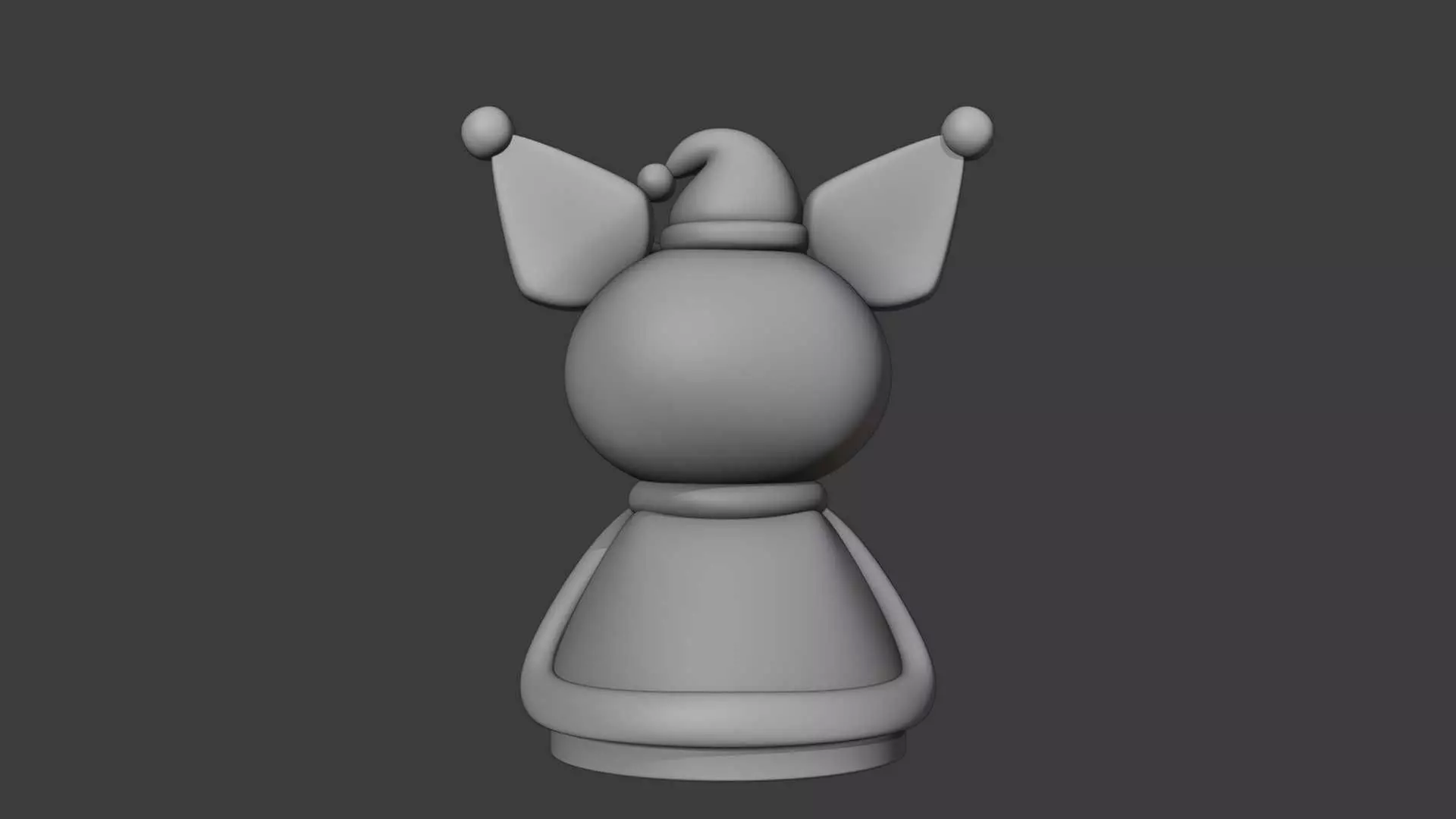 Christmas kuromi sanrio deer 3D print model_5