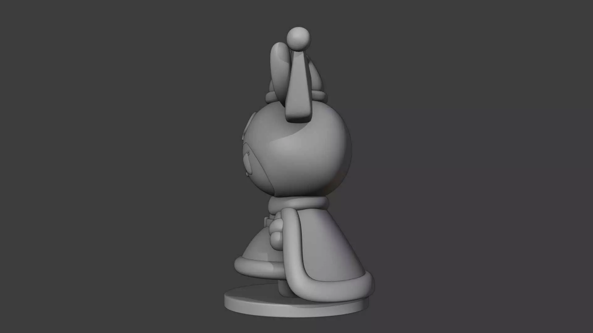 Christmas kuromi sanrio deer 3D print model_7