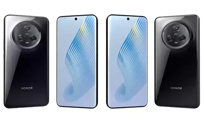 Honor Magic 5 Black High Poly 