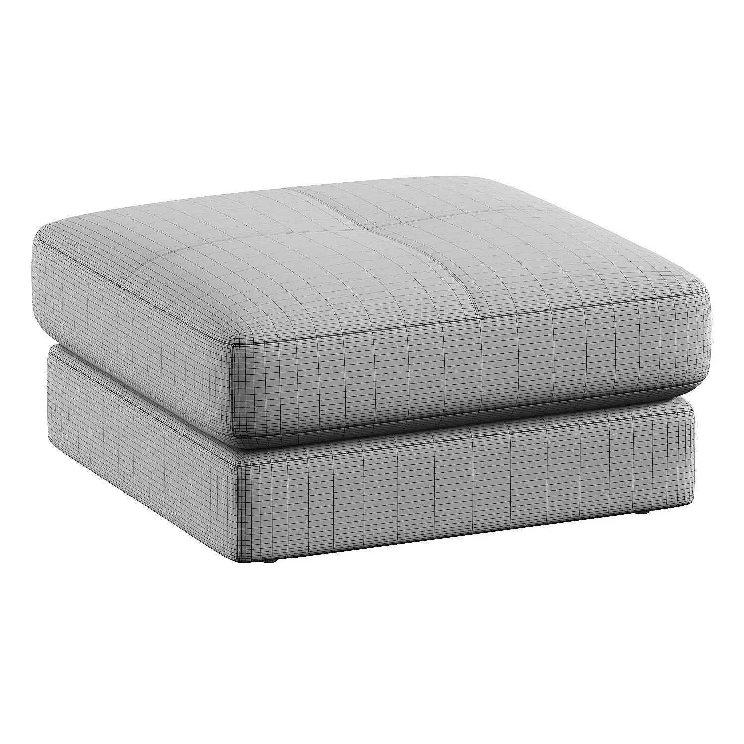 pouf leonard brown 3D model_6