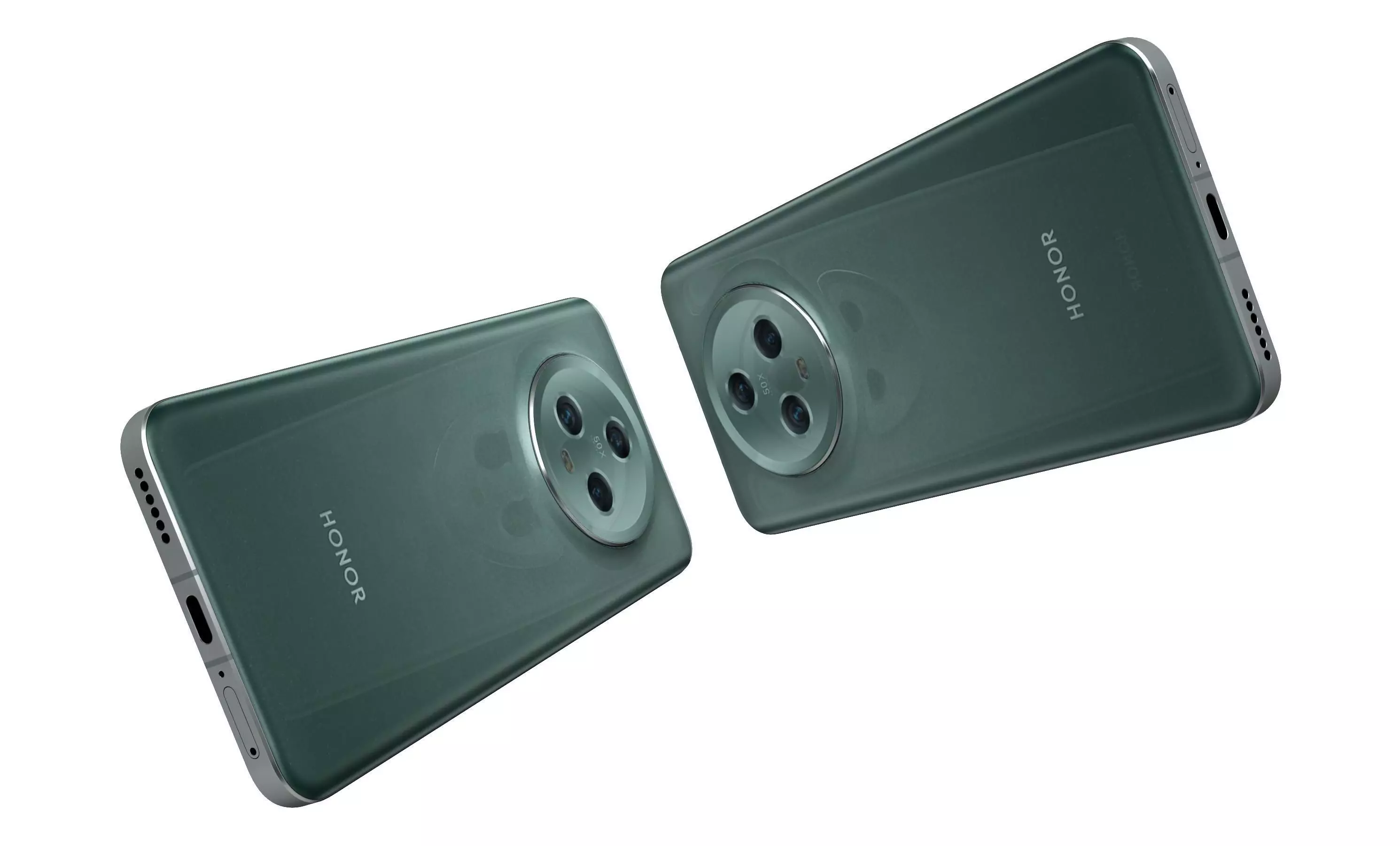 Honor Magic 5 Green High Poly  3D model_4